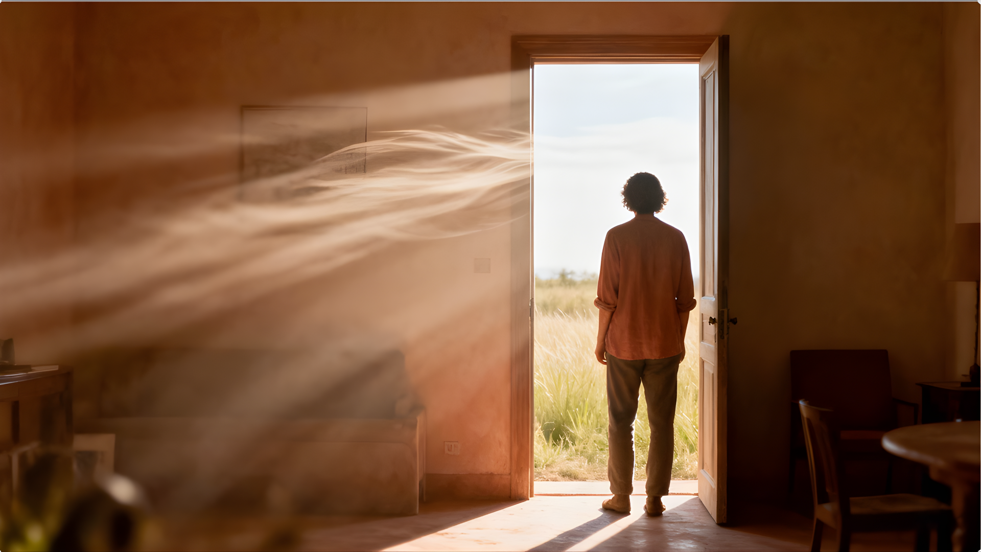 Figure moving toward light symbolizing counseling for hyper-independence in San Antonio.
