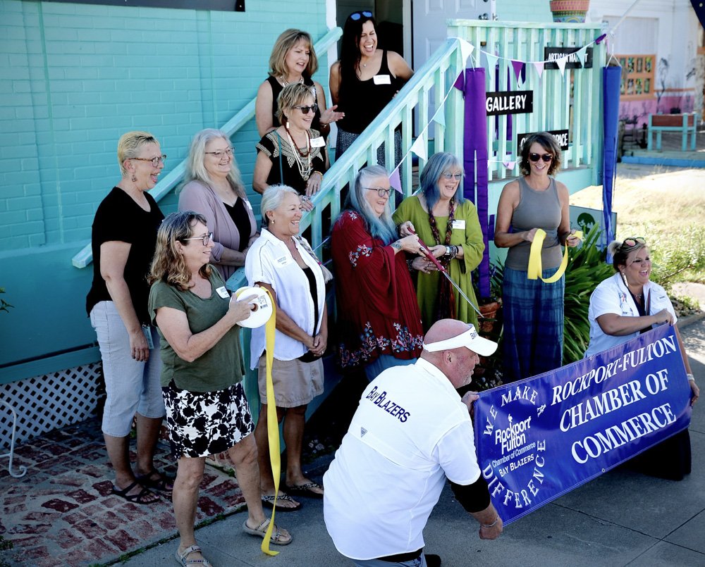  We also celebrated our ribbon cutting with the Rockport Chamber of Commerce on November 10th with many of our artists attending 