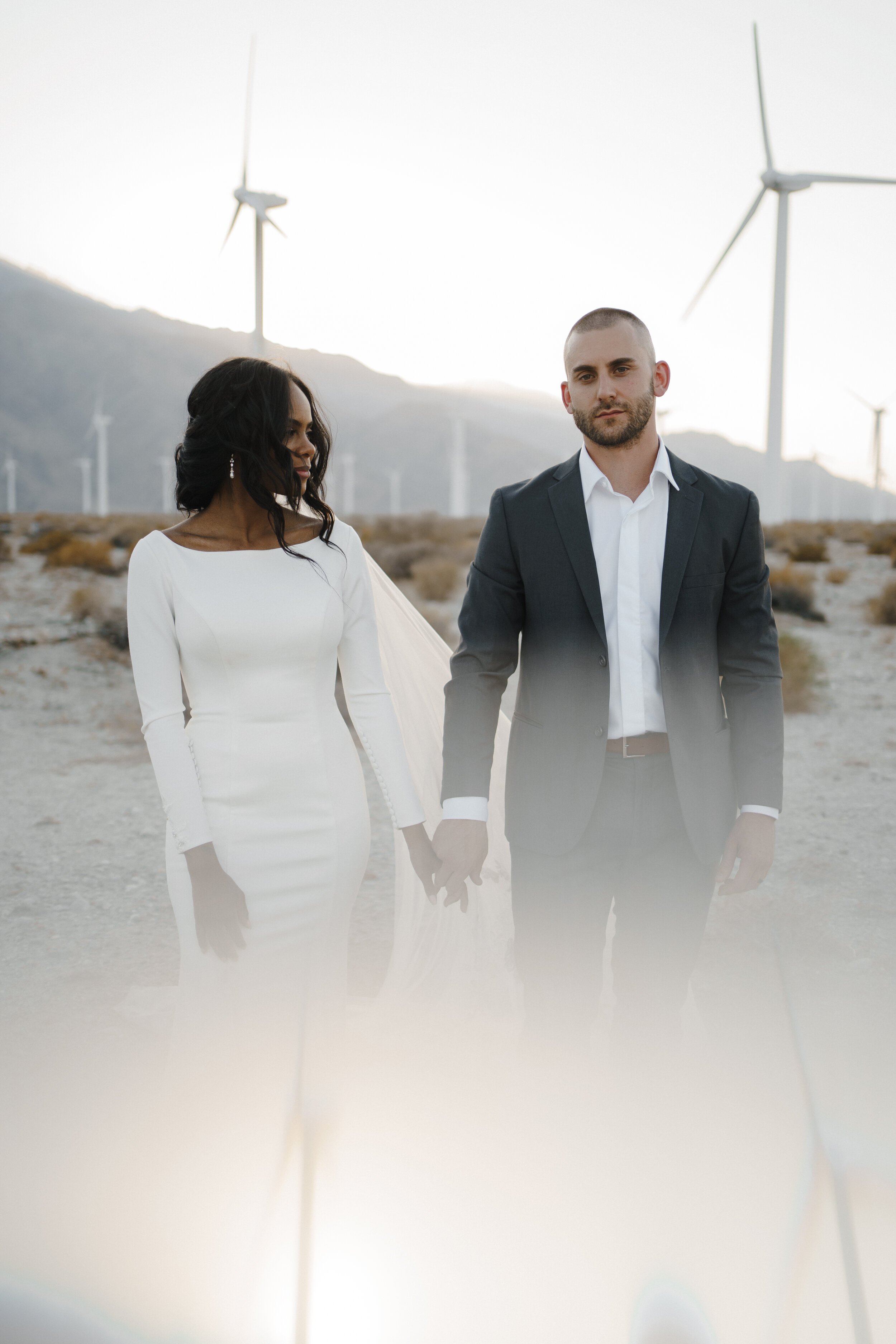 romantic, effortless, boho hairstyle and natural makeup for this palm springs bride (Copy)