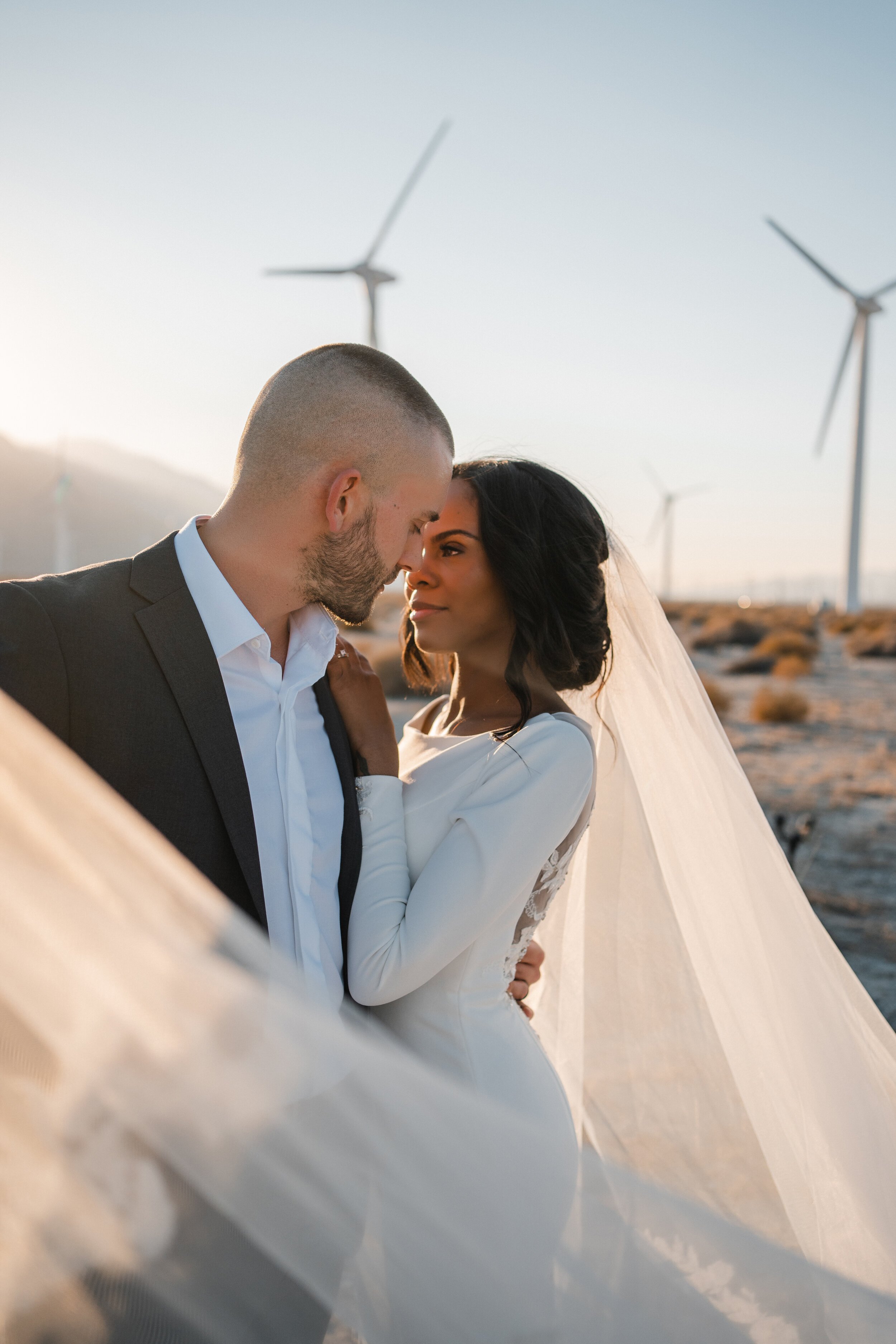 natural, airbrush makeup for palm springs bride on elopement day (Copy)