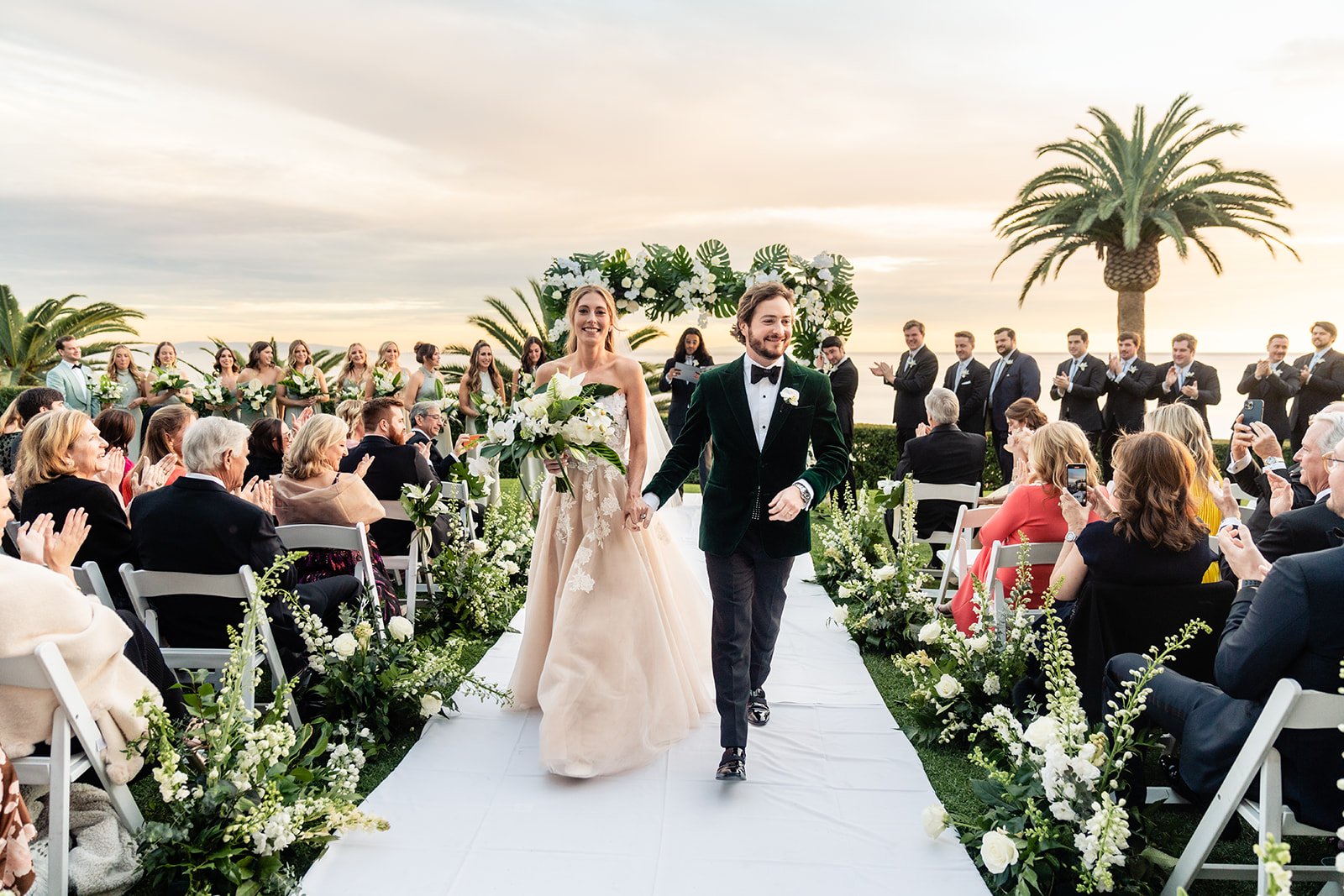 just married at bel air bay club in pacific palisades