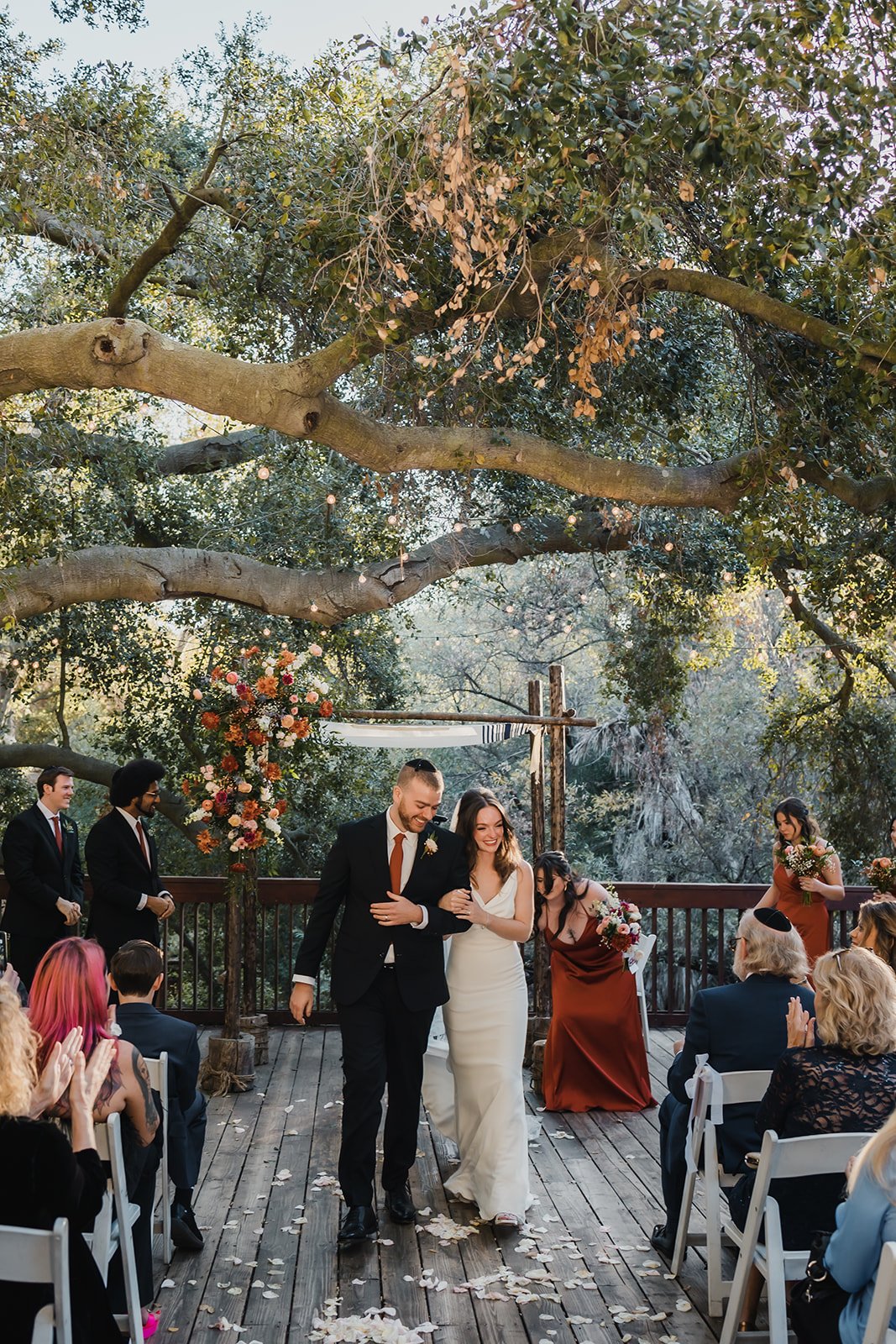 just married at the 1909 in topanga canyon