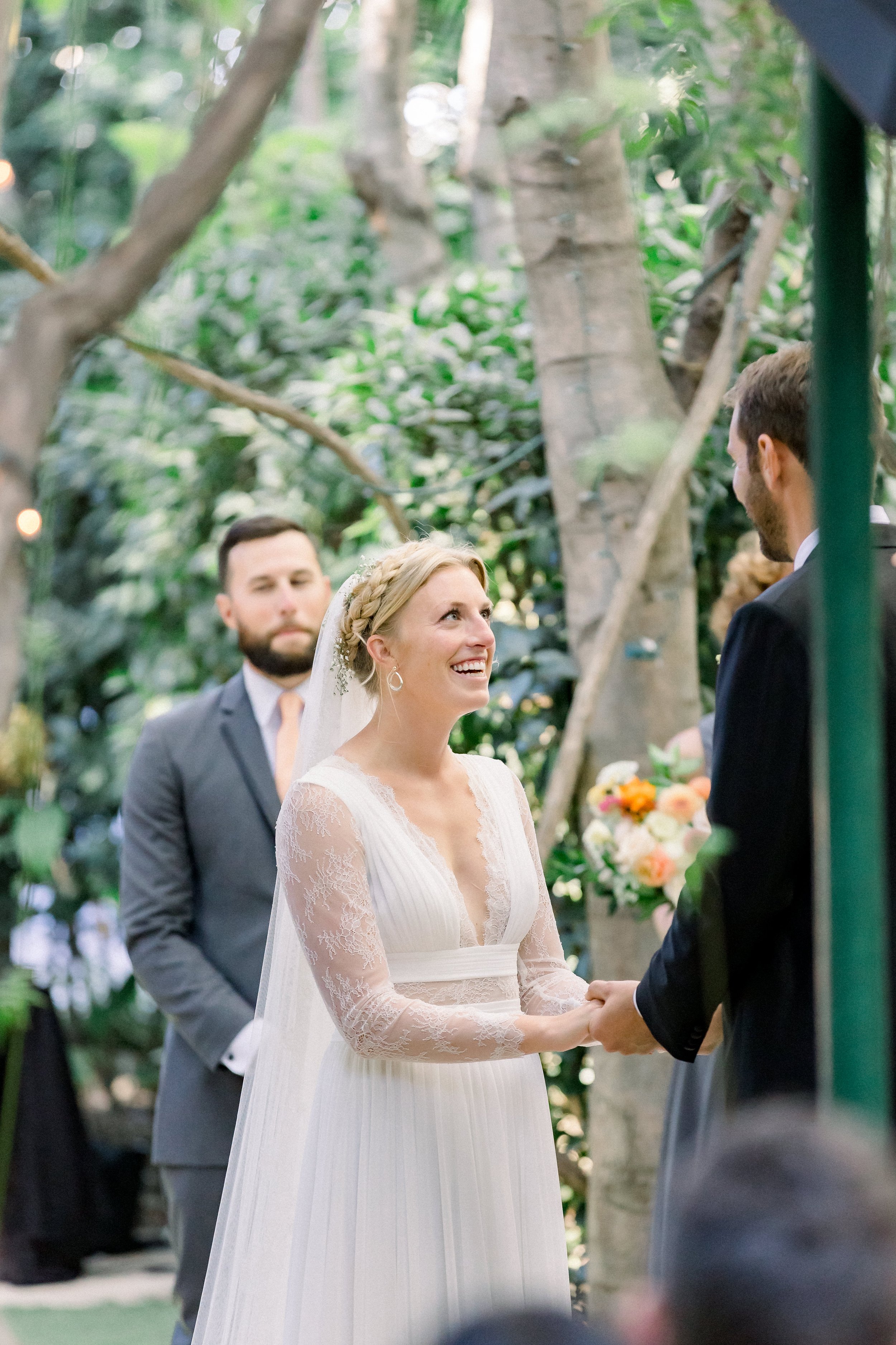 bride and groom tie the knot in simi valley at fairytale, whimsical venue, hartley botanica