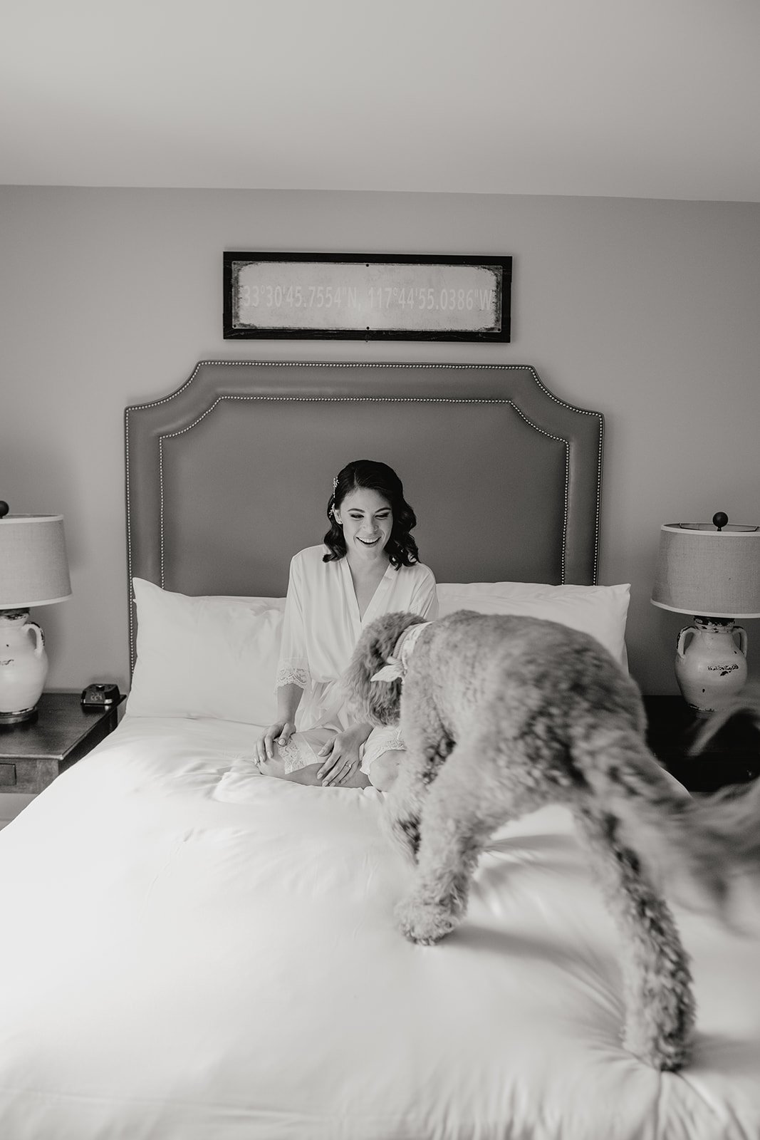 classic old hollywood waves hairstyle for this gorgeous bride getting married at the ranch at laguna beach in southern california