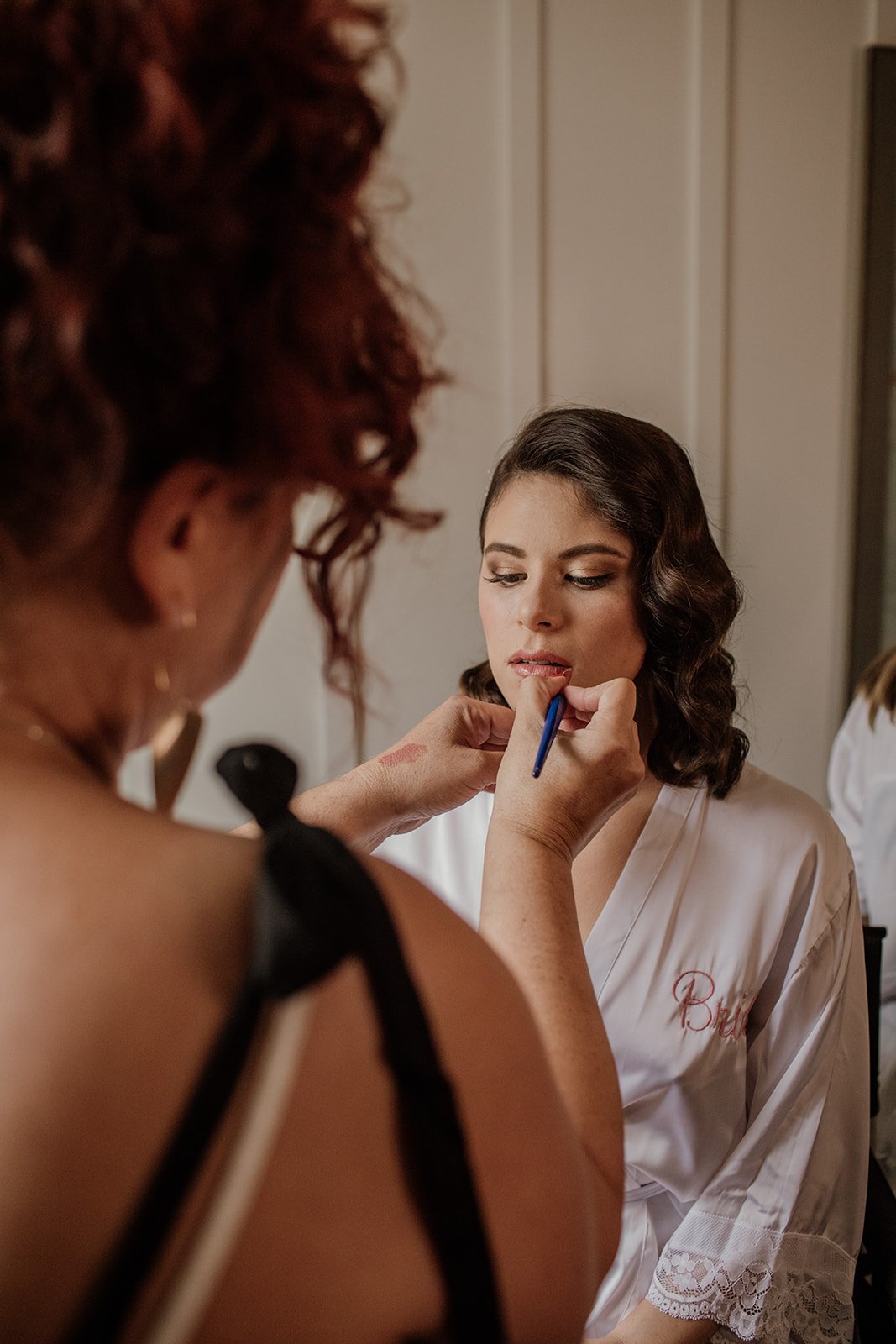 natural, effortless, old hollywood makeup look for this gorgeous bride getting married at the ranch at laguna beach in southern california