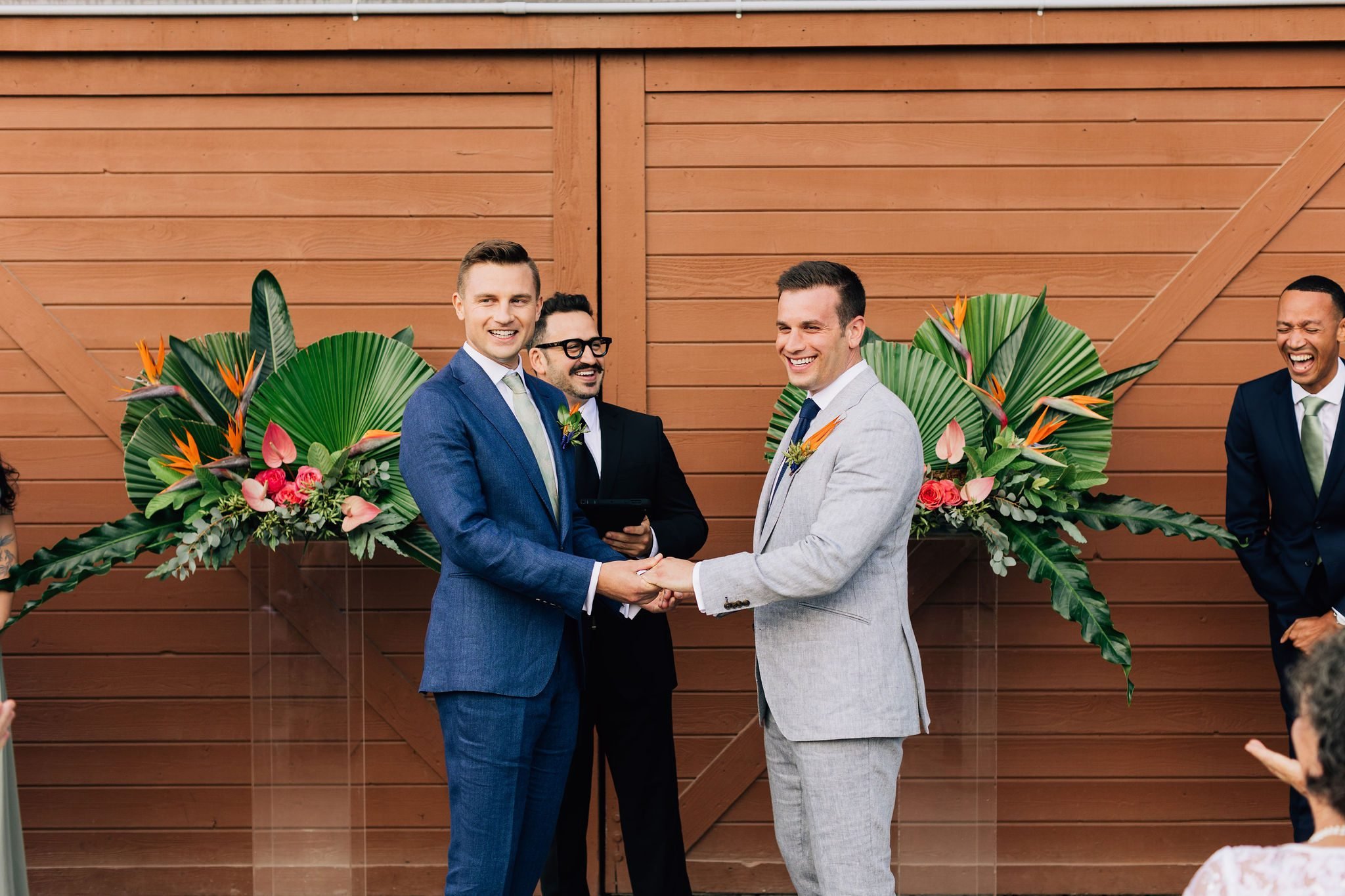 men's grooming for gay wedding at ocean institute in dana point