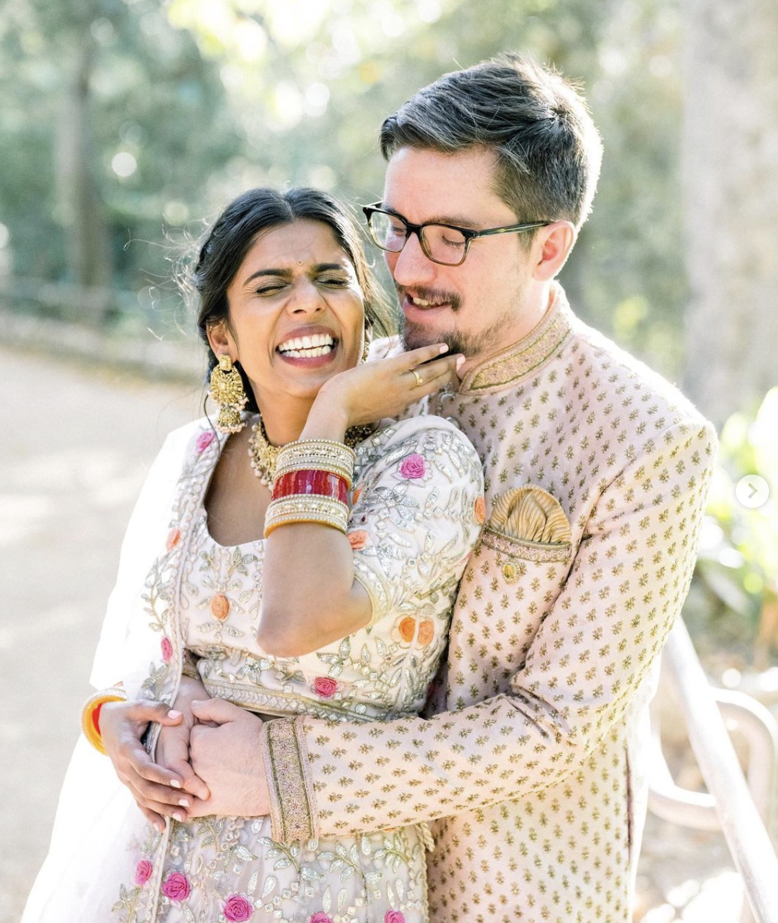 gorgeous indian fusion wedding for los angeles couple