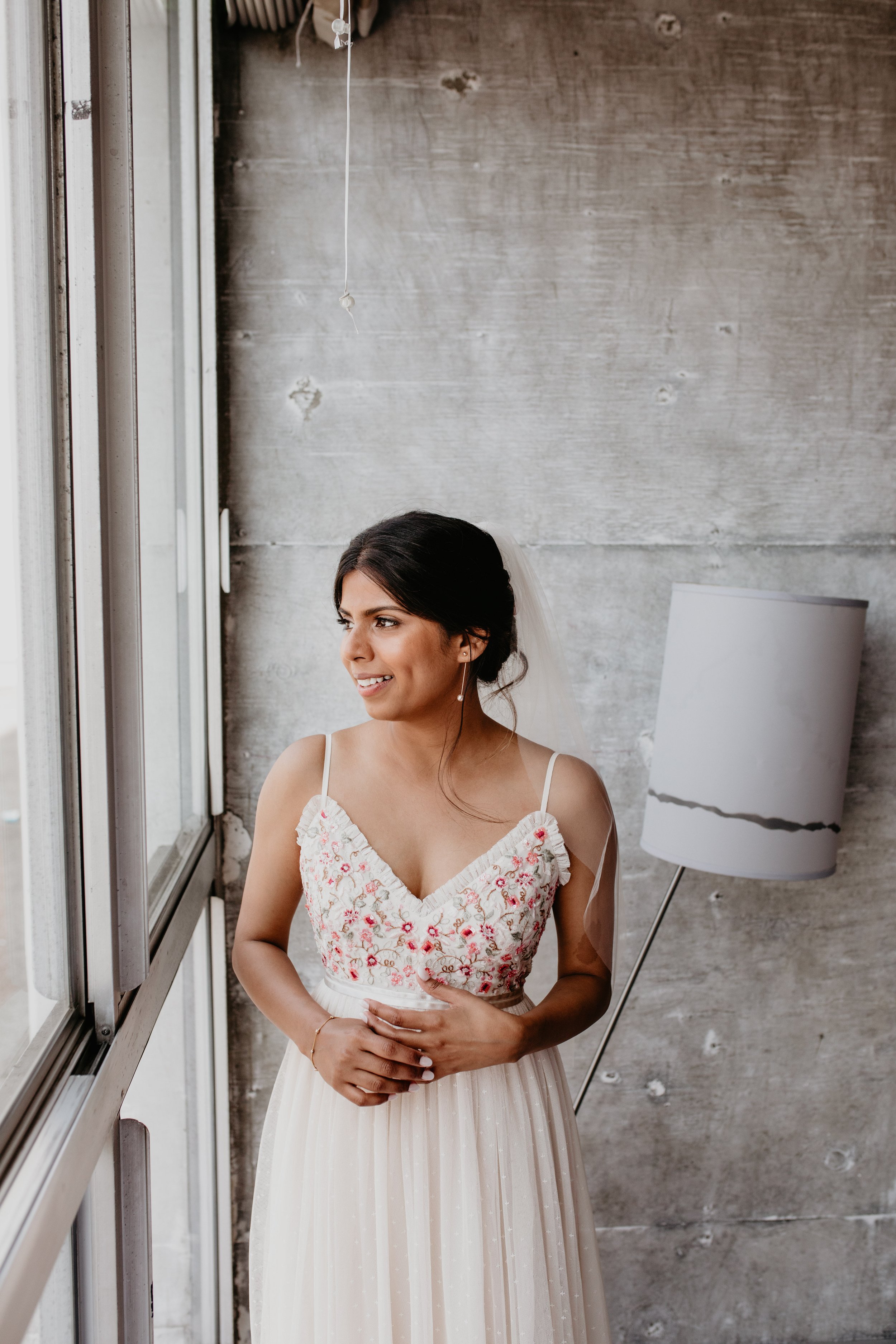 the line hotel was the perfect venue for this indian fusion wedding