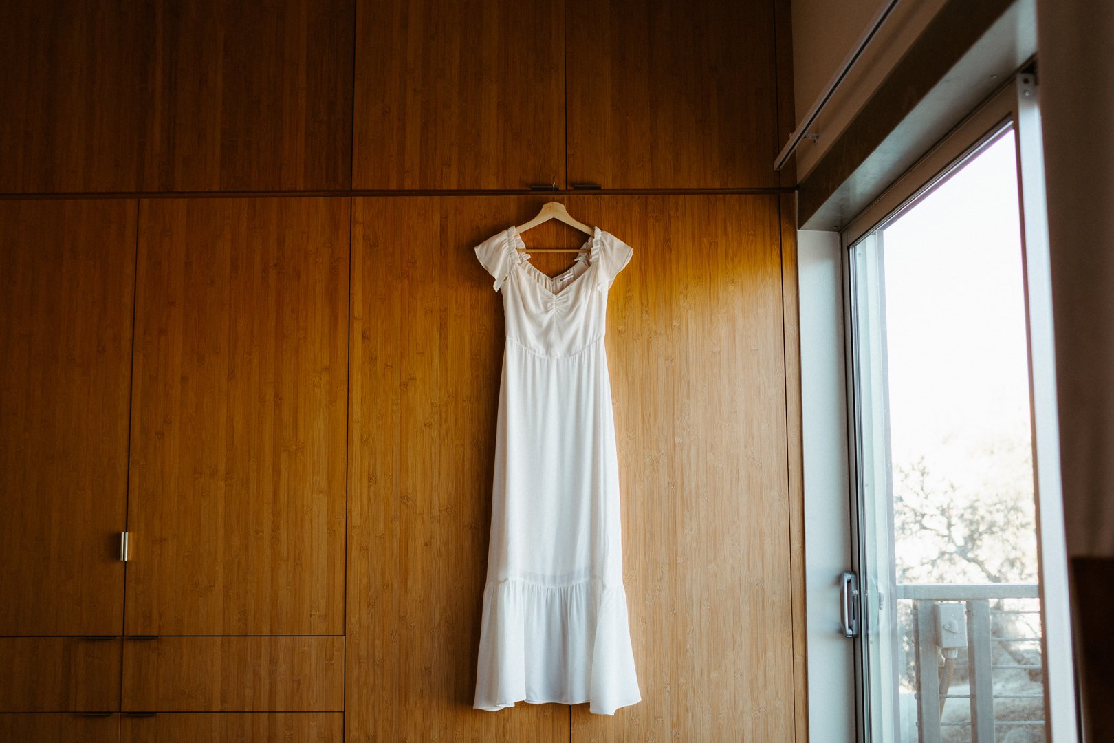 bride's reformation wedding dress