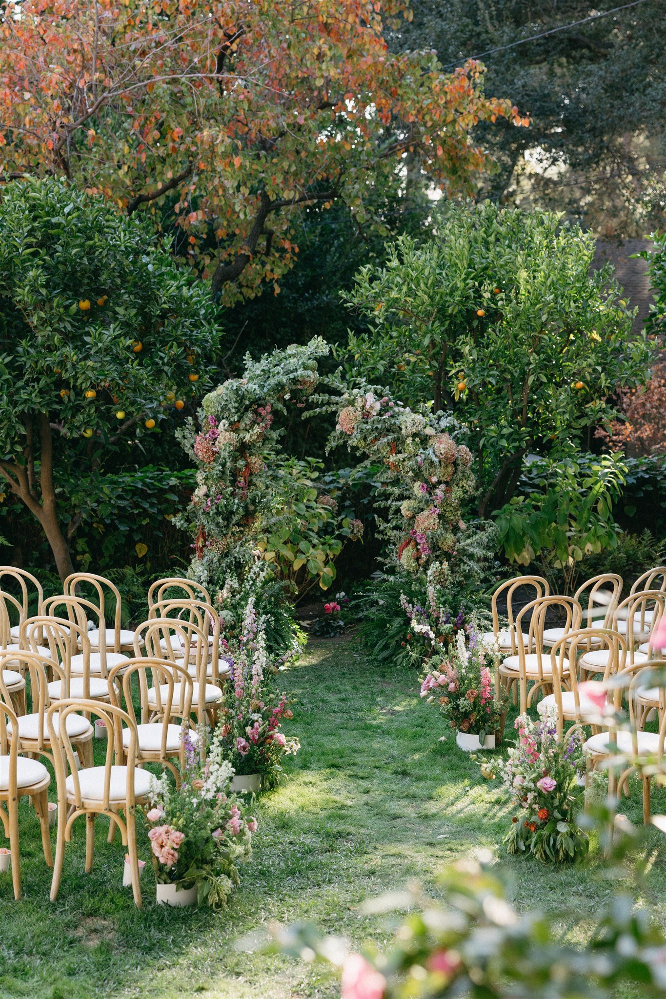 backyard garden party wedding