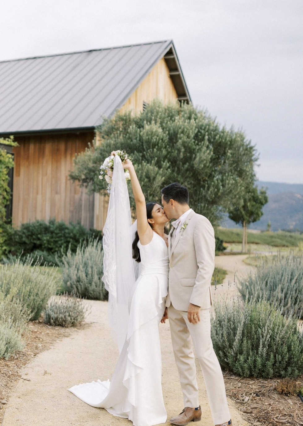 LA couple plan intentional and intimate wedding ceremony at brave and maiden in santa ynez, santa barbara county