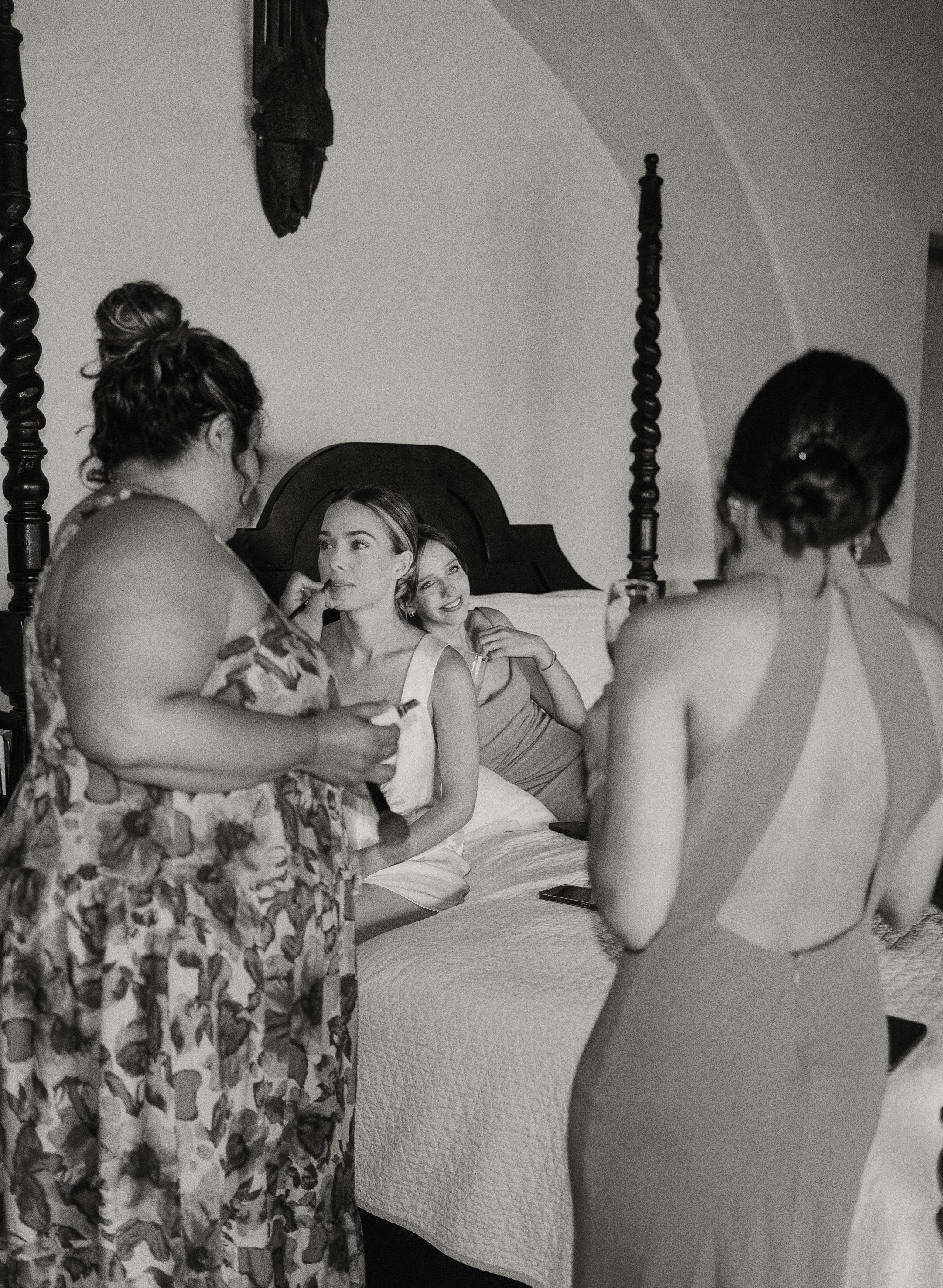 natural bridal makeup look for this destination wedding in mexico