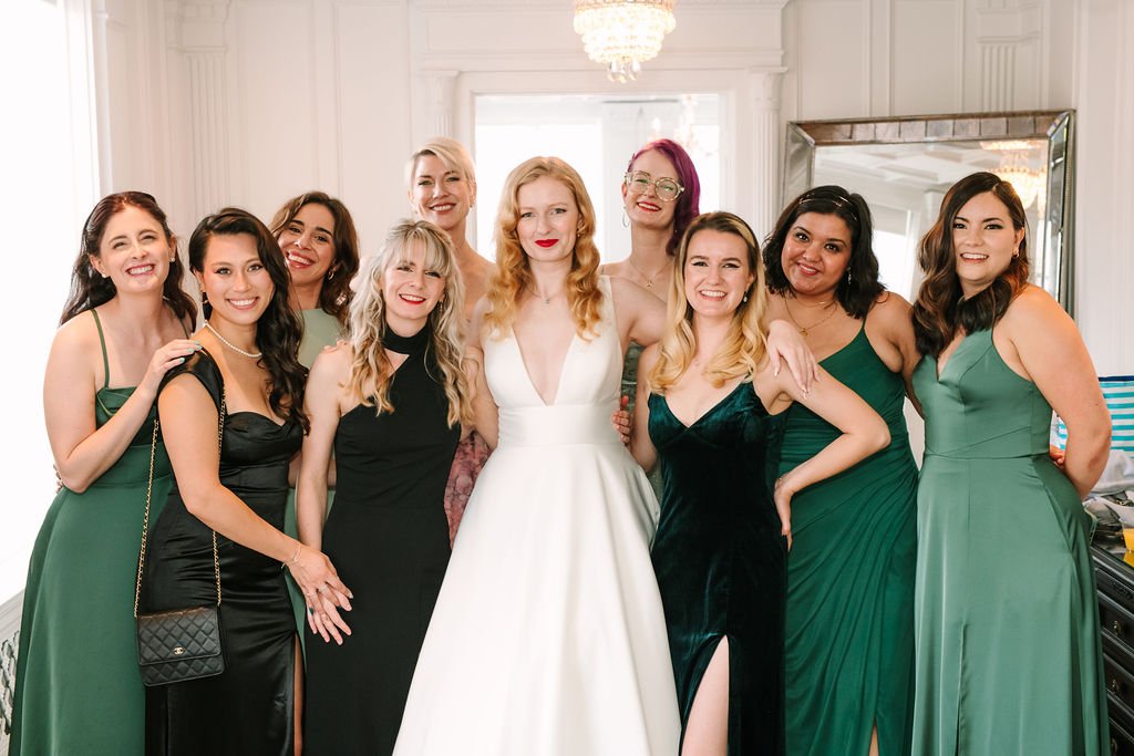 old hollywood style classic wedding at the culver hotel in culver city, california
