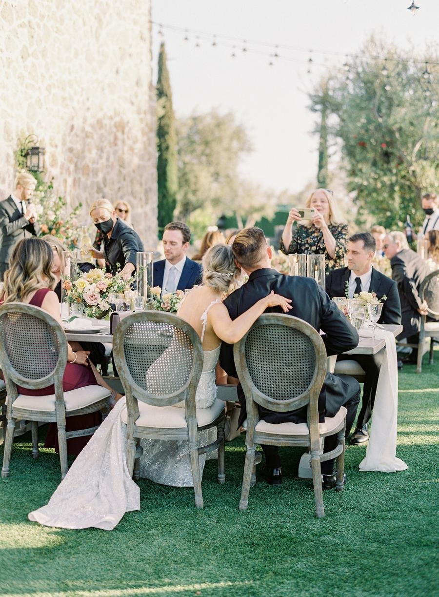 wedding reception at cielo farms overlooks gorgeous malibu canyon in southern california