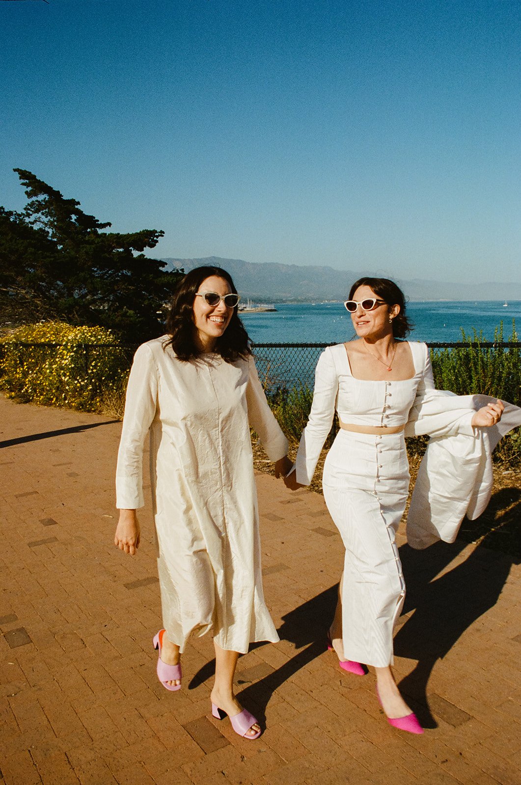 lgbtq+ wedding ceremony along the california coast