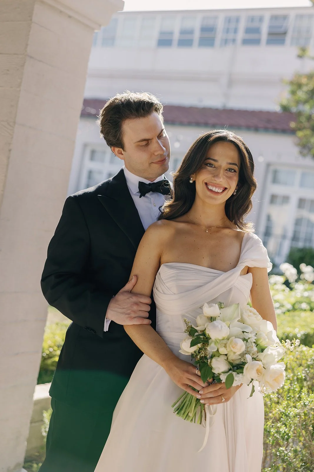 LA hair and makeup team provided on-site effortless hair styling, natural makeup, and vip bridal on-site touch ups throughout this entire wedding day
