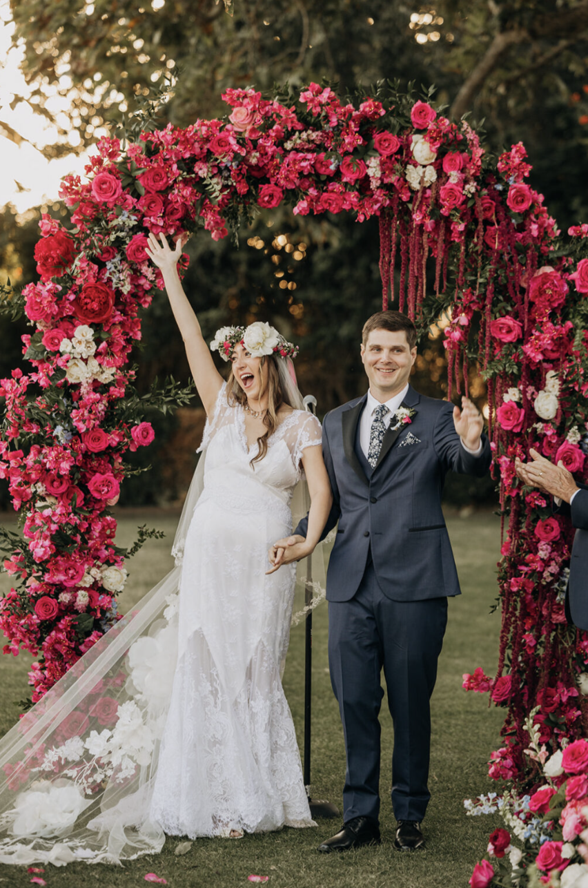 On the day-of, the bride got ready with Emily Lynn & Co. and accessorized with pearl Jimmy Choos to match her pearl engagement ring, her mother’s wedding necklace, and Edwardian diamond earrings.