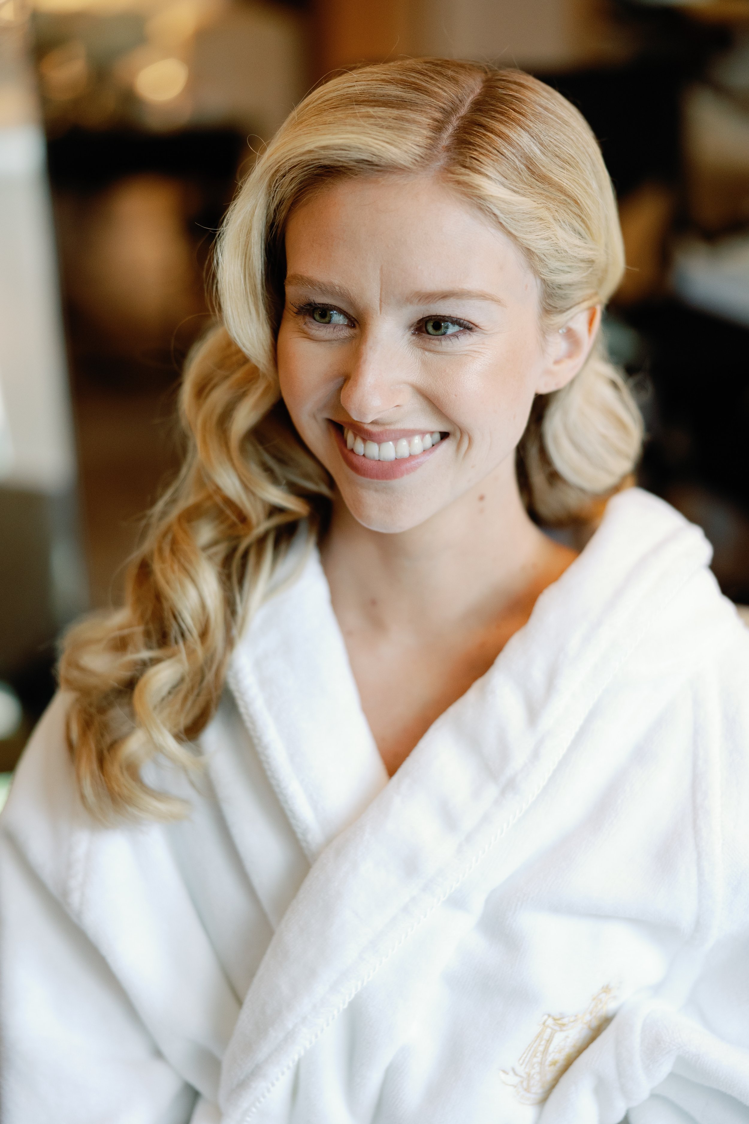 Old Hollywood vintage wave bridal hairstyle for this beverly hills bride's summer wedding