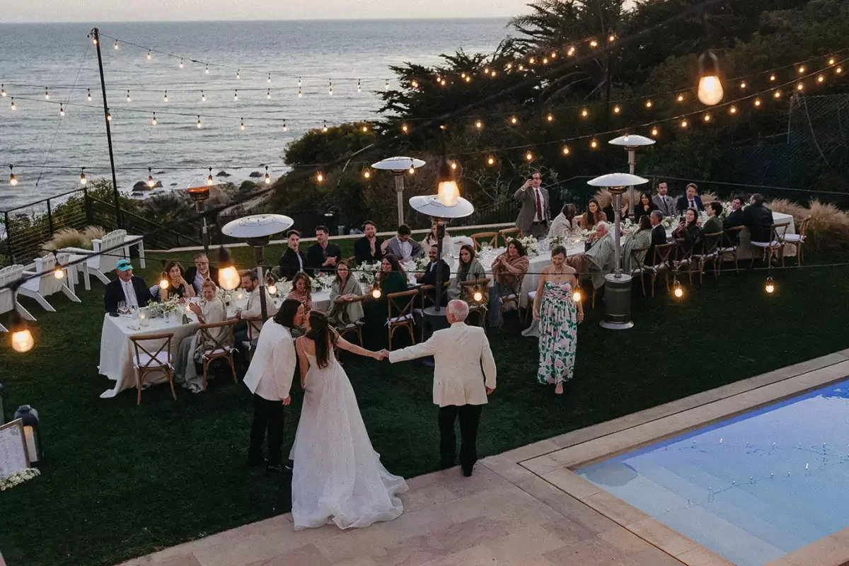 malibu wedding reception at hidden gem Casa di Pietra