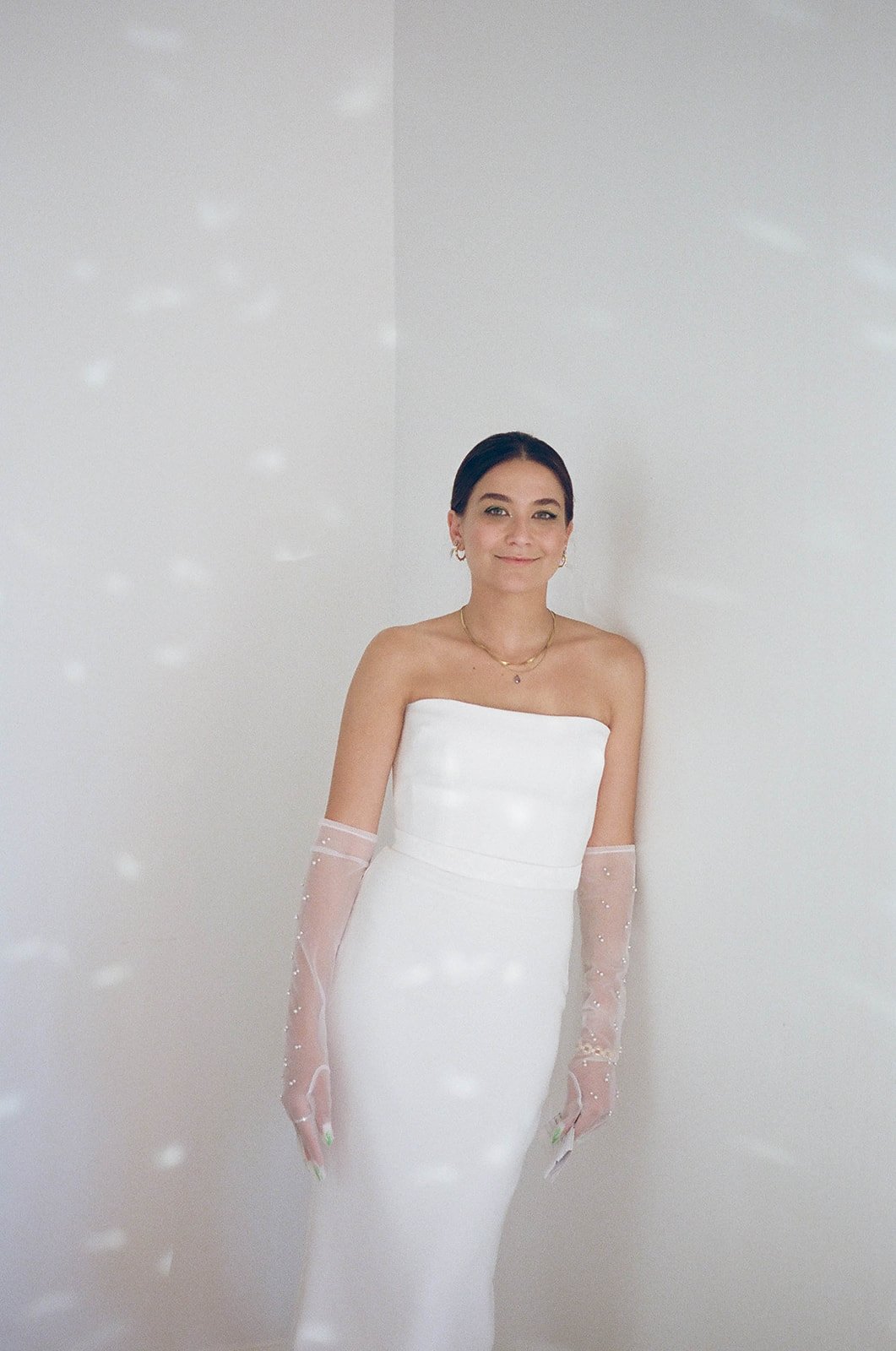 palm springs estate venue for this LA bride's dream wedding day outside in the desert