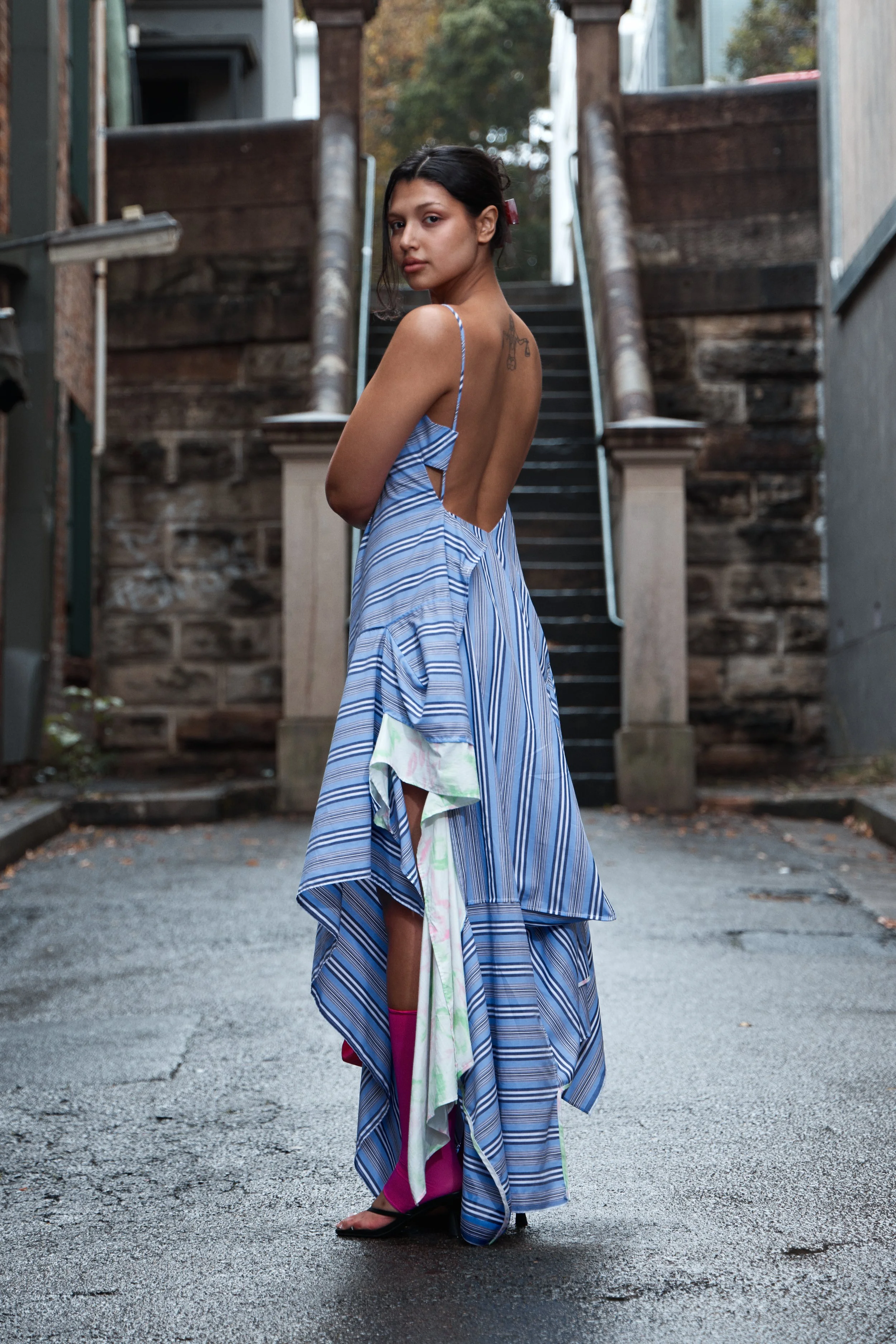 Quilted Dress - River / Hyperfloral Cotton