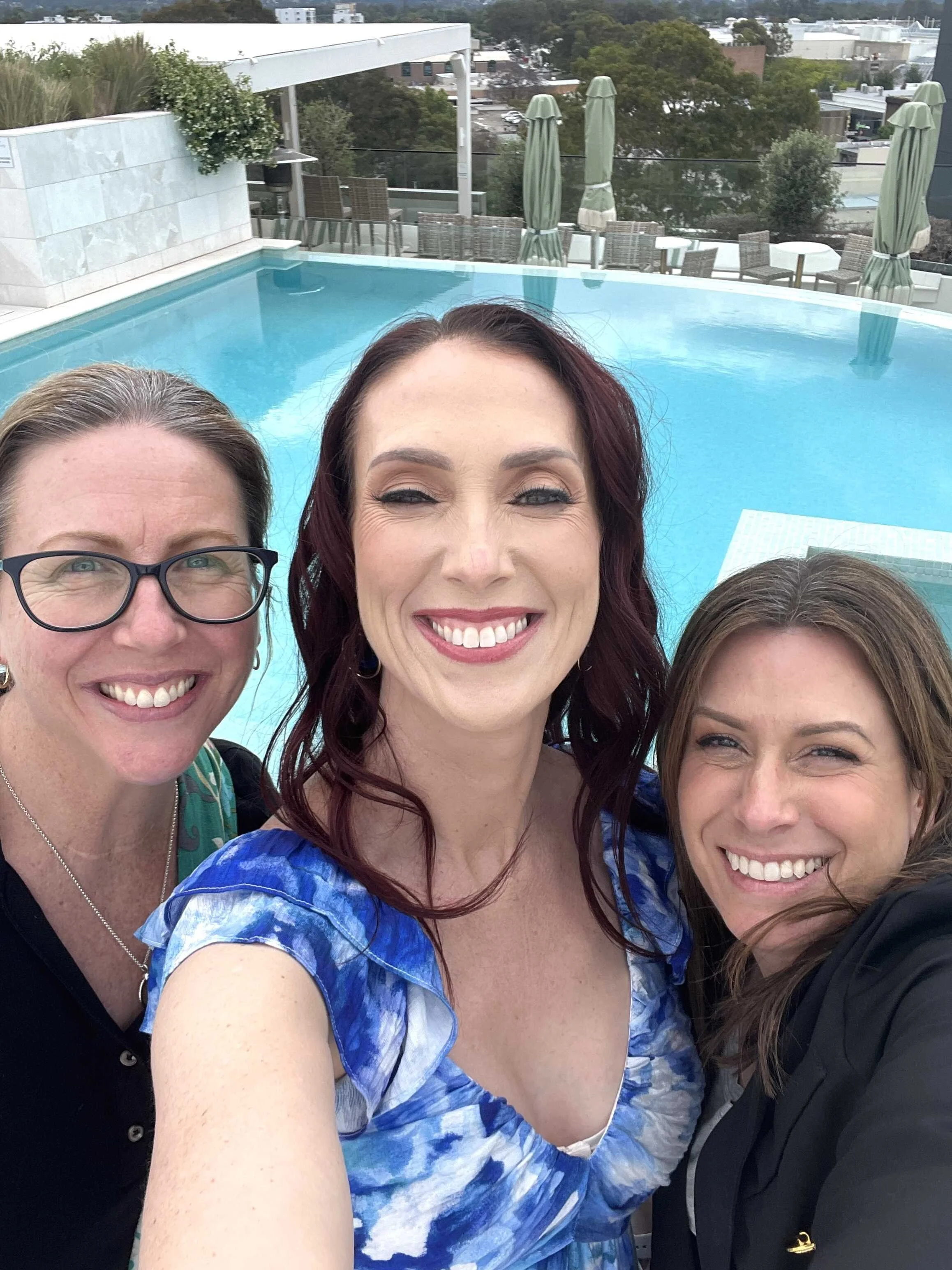 Makeup artist on set at a Penrith brand photoshoot