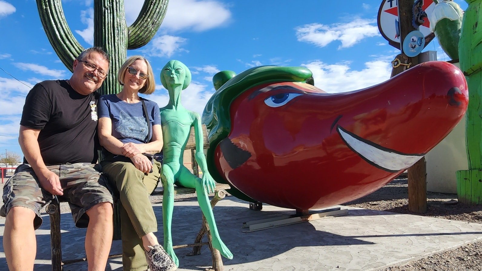 It's amazing the new friends you meet while traveling the USA 😉 #Adventures #rvlife #travelusa