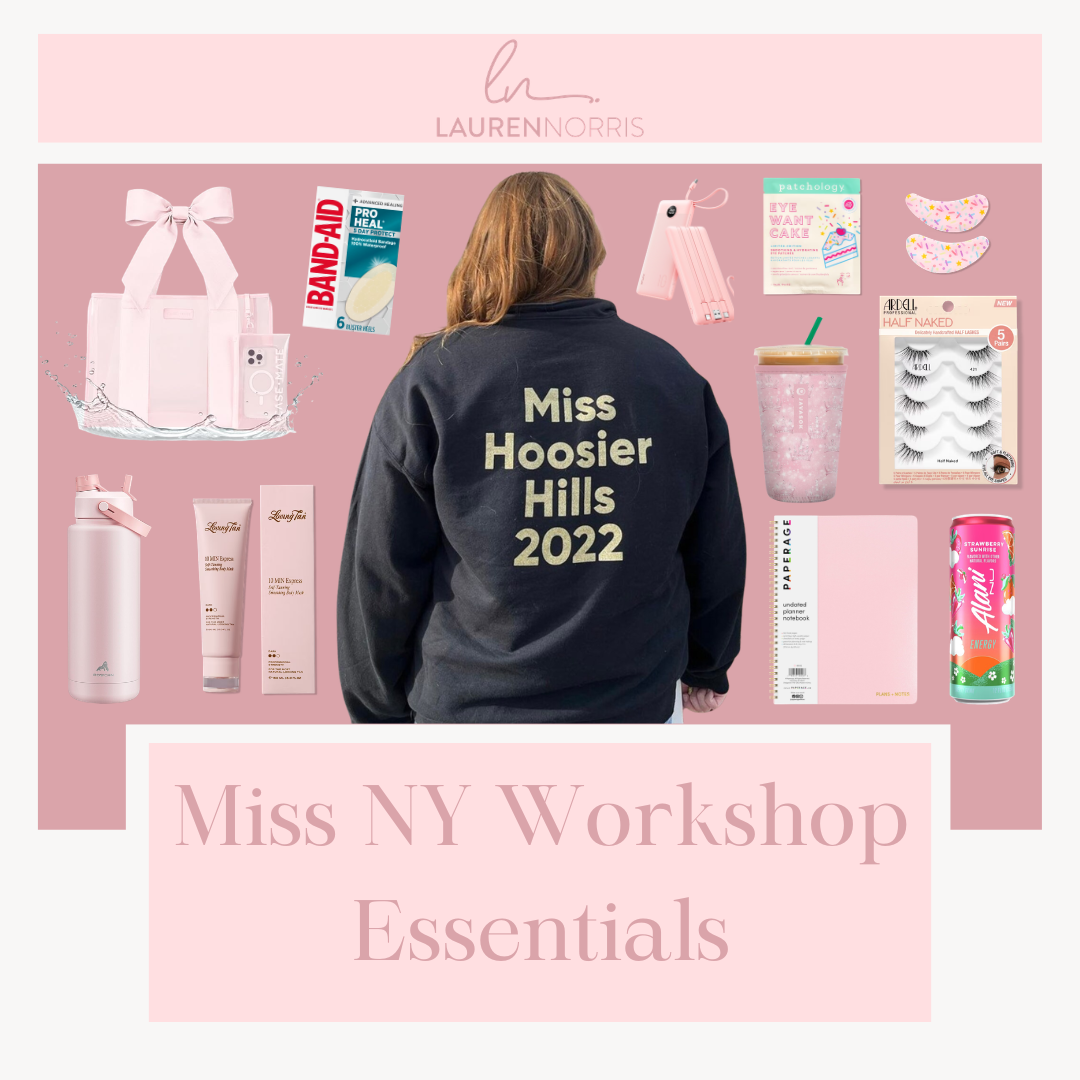 What I’m Packing for Miss New York Workshop