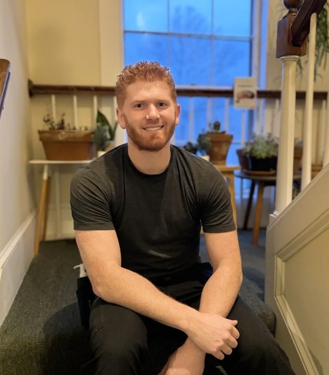 Portrait of Nick, massage therapist at Water House Wellness.
