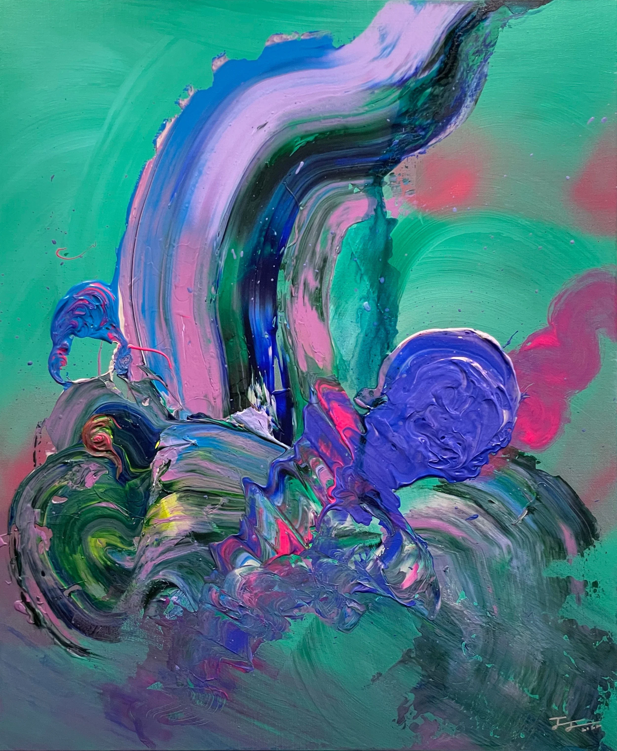 A Surfer, Acrylic on canvas, 72.7×60.6cm, 2022