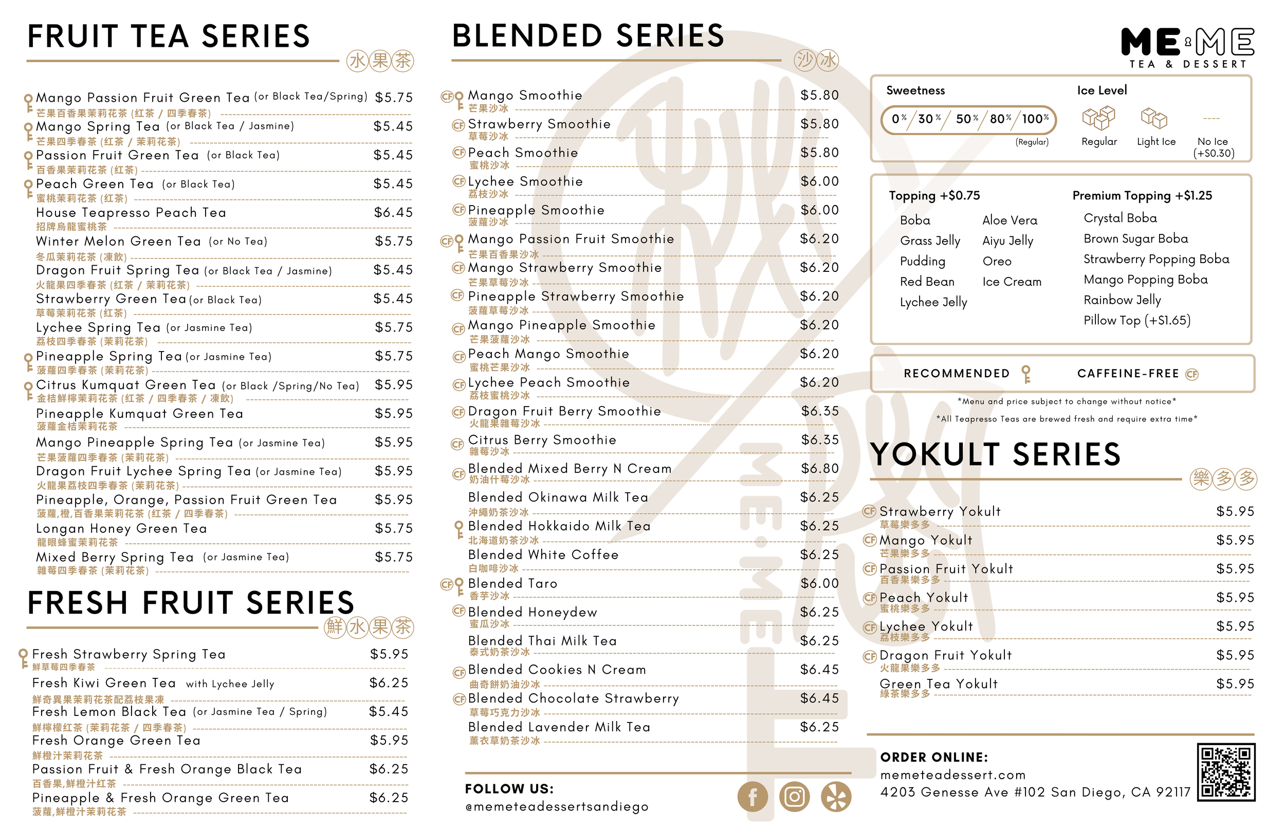 Me·Me Tea & Dessert - San Diego