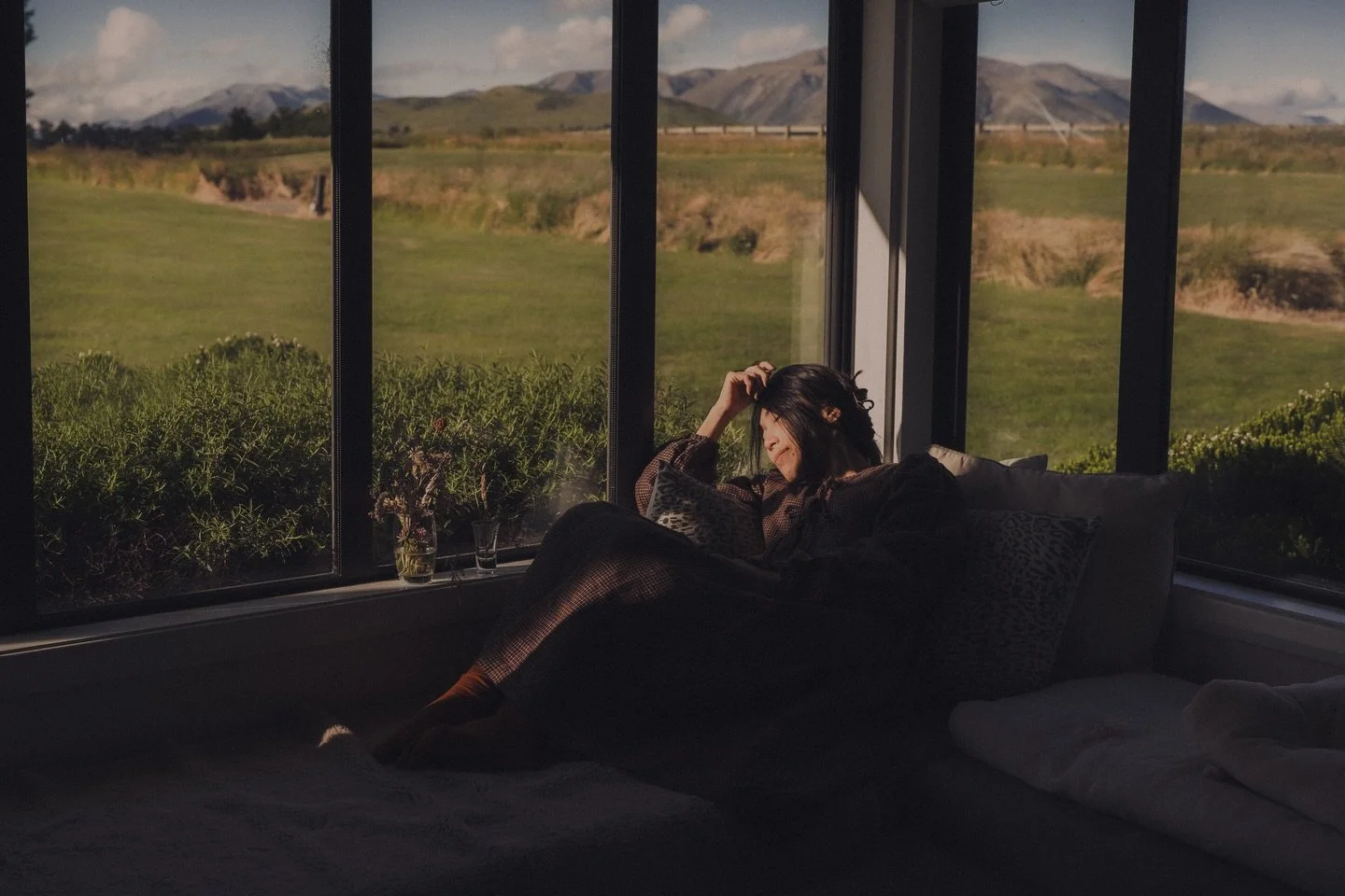 the simplest, quietest, one photo yet with a little dramatic backdrop of mountain &amp; greenery in New Zealand to bid 2025 goodbye gently, softly, beautifully. 

The year has been full of difficult moments for me both physically and emotionally whic