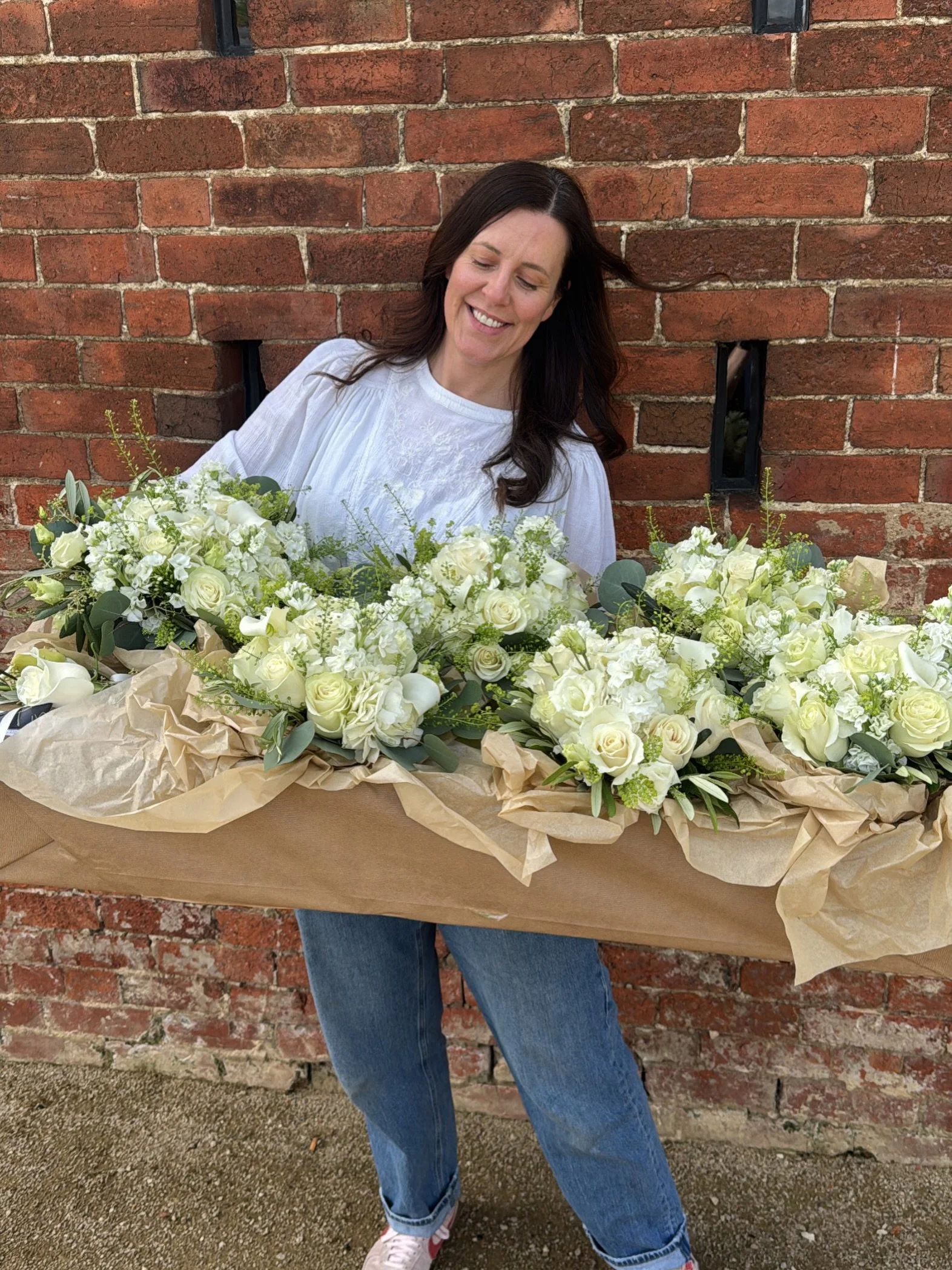 Gorgeous day in the studio preparing for our beautiful weddings this week, heading back to the gorgeous @grangefieldsvenue Thursday for S&amp;S 😍😍😍who have chosen such a pretty combination 🌸