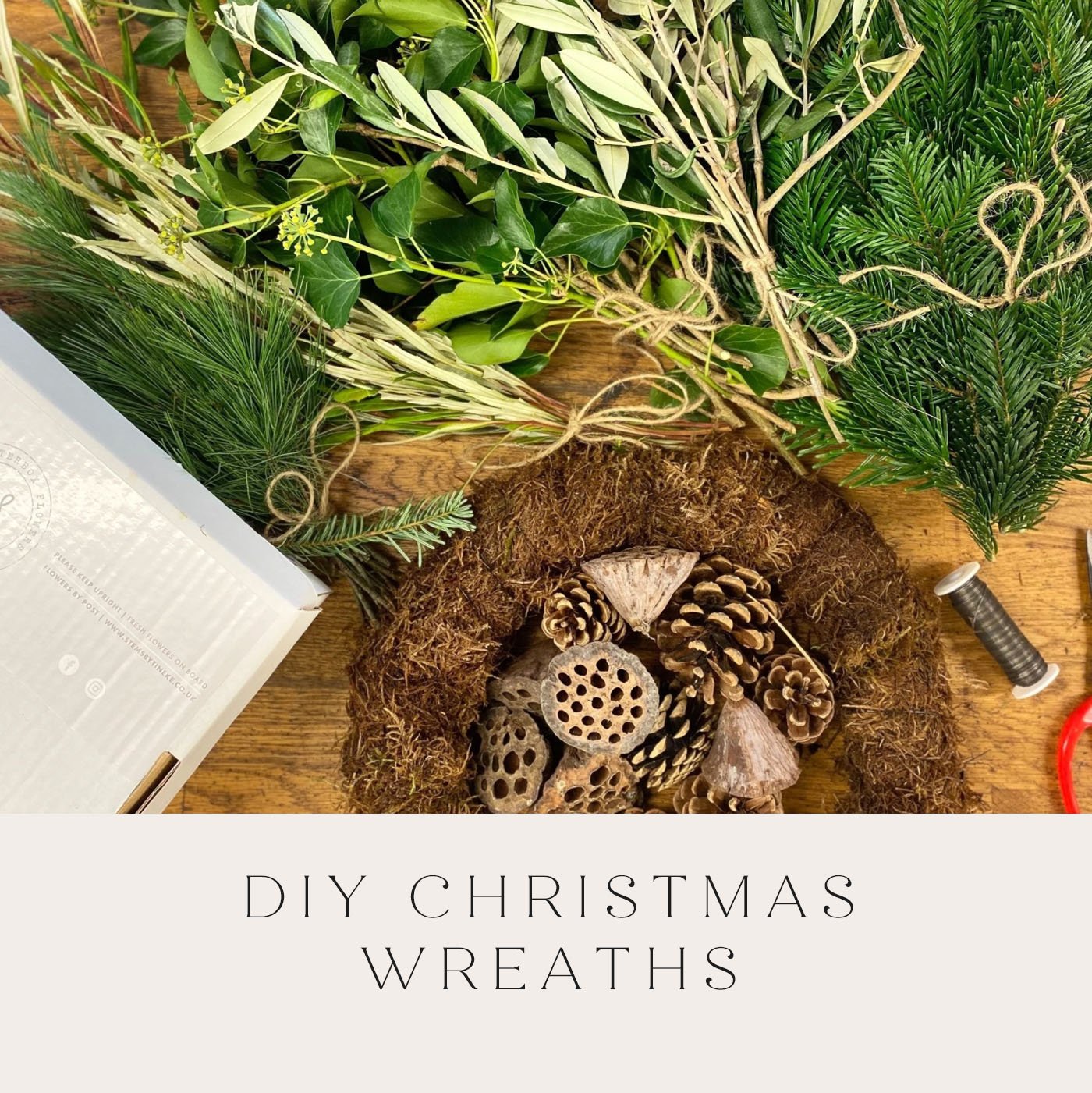 Lush Green Christmas Wreath DIY Kit