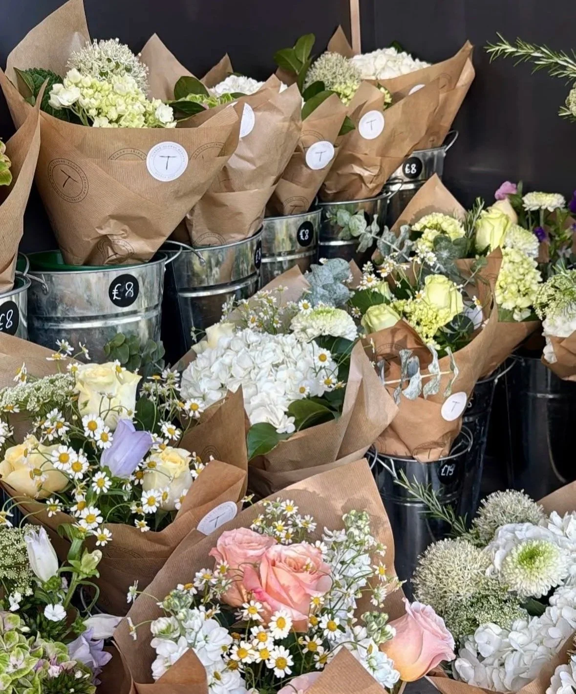 Flower bouquets available at Barlows Butcher in Kirkby in ashfield.