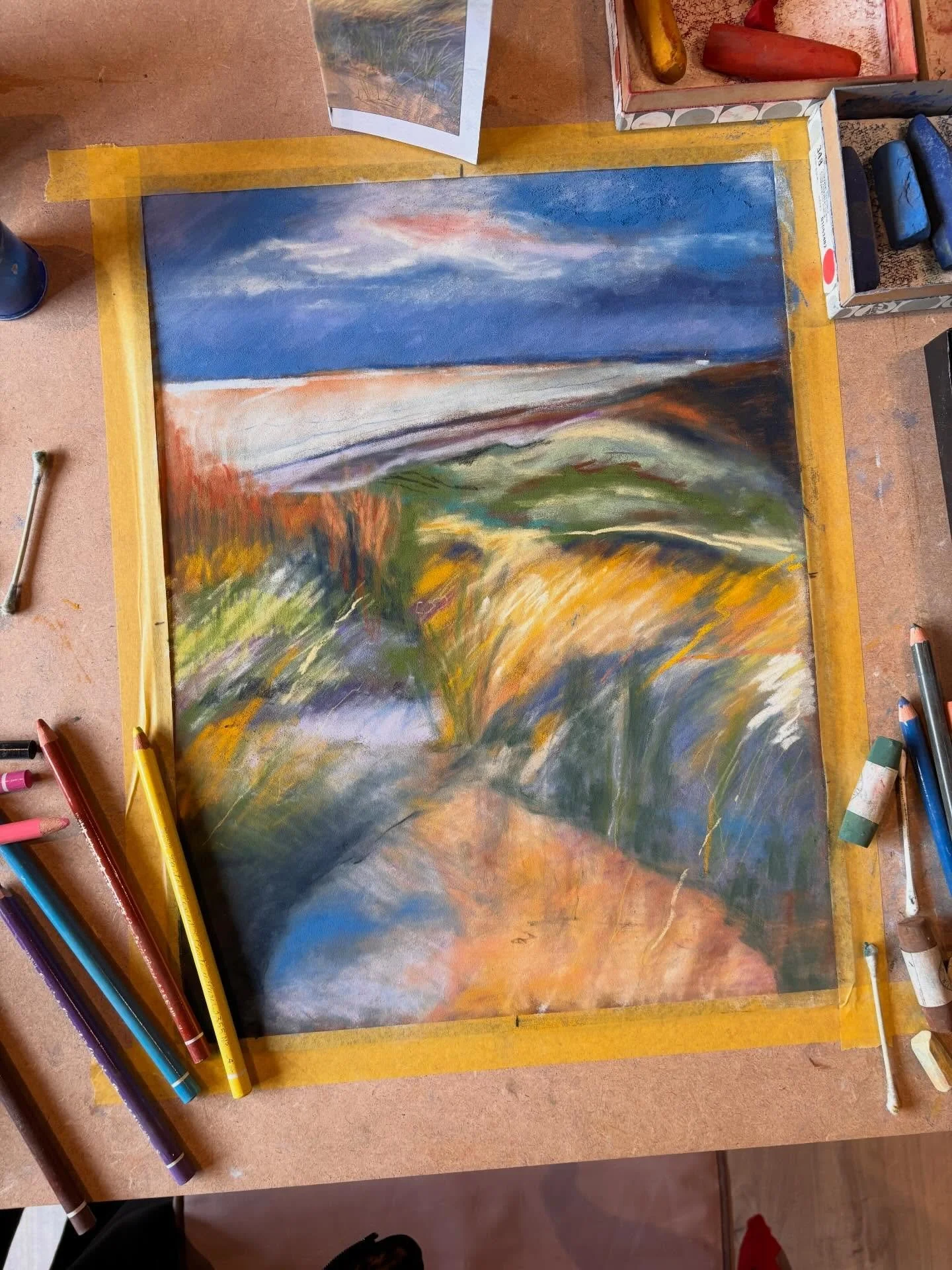 P A S T E L S  turned out to be really cool. So impressed with how students developed their knowledge of colour and marks with this quite tricky media! Such awesome use of colour 🎨 We learned a lot and will definitely be revisiting pastels in the fu