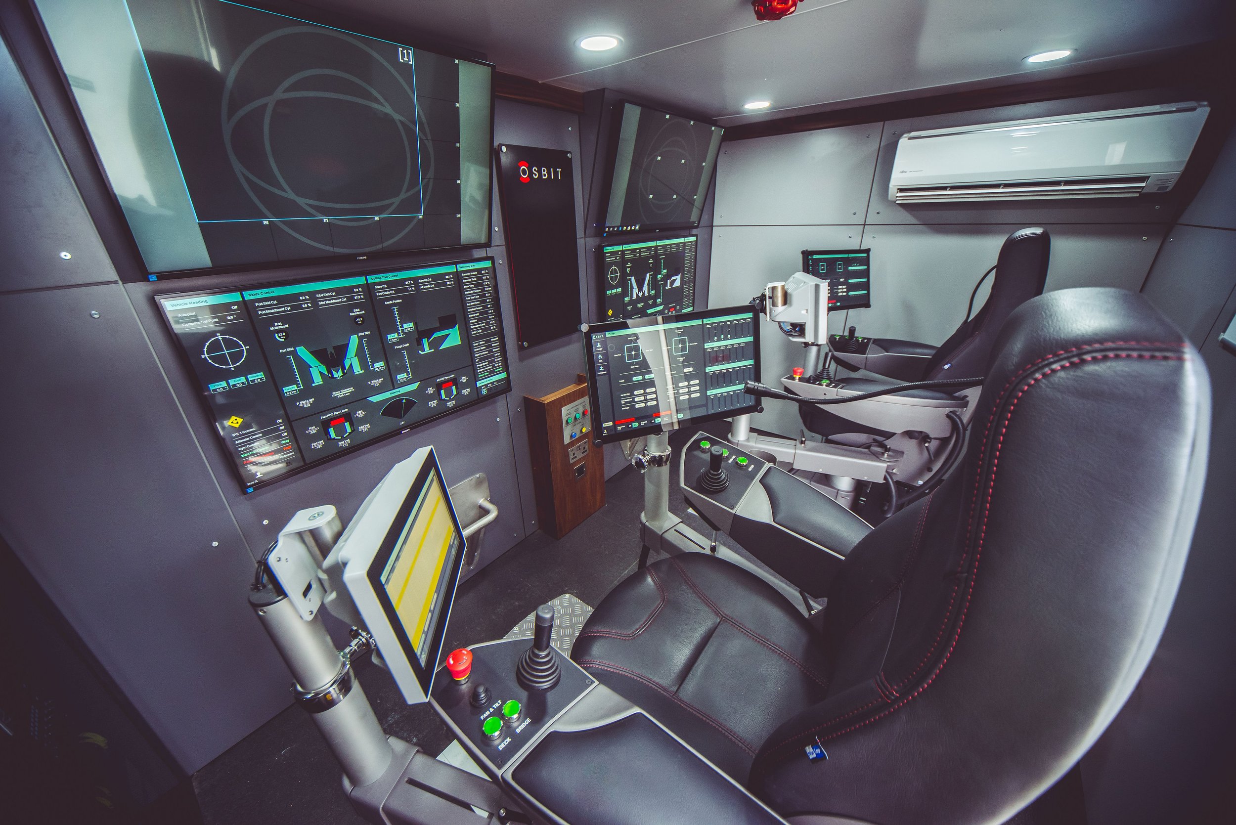 Osbit ergonomic control cabin for offshore equipment operators