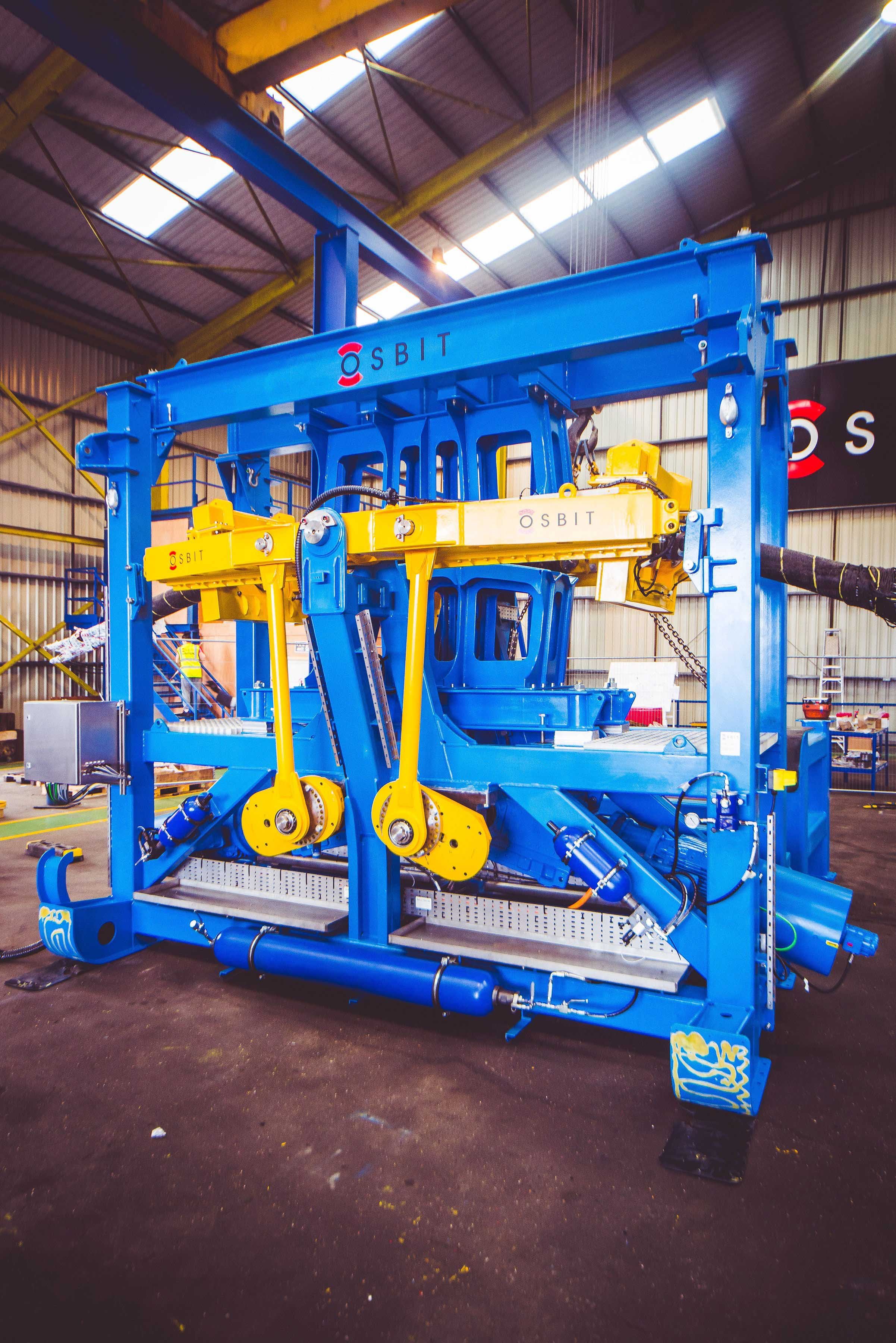 Osbit cable test rig for ORE Catapult in Port of Blyth assembly facility