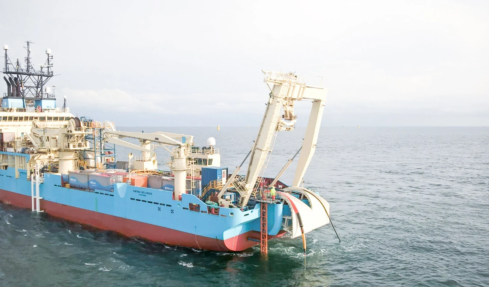 Quadrant handling system for cable installation supplied by Osbit