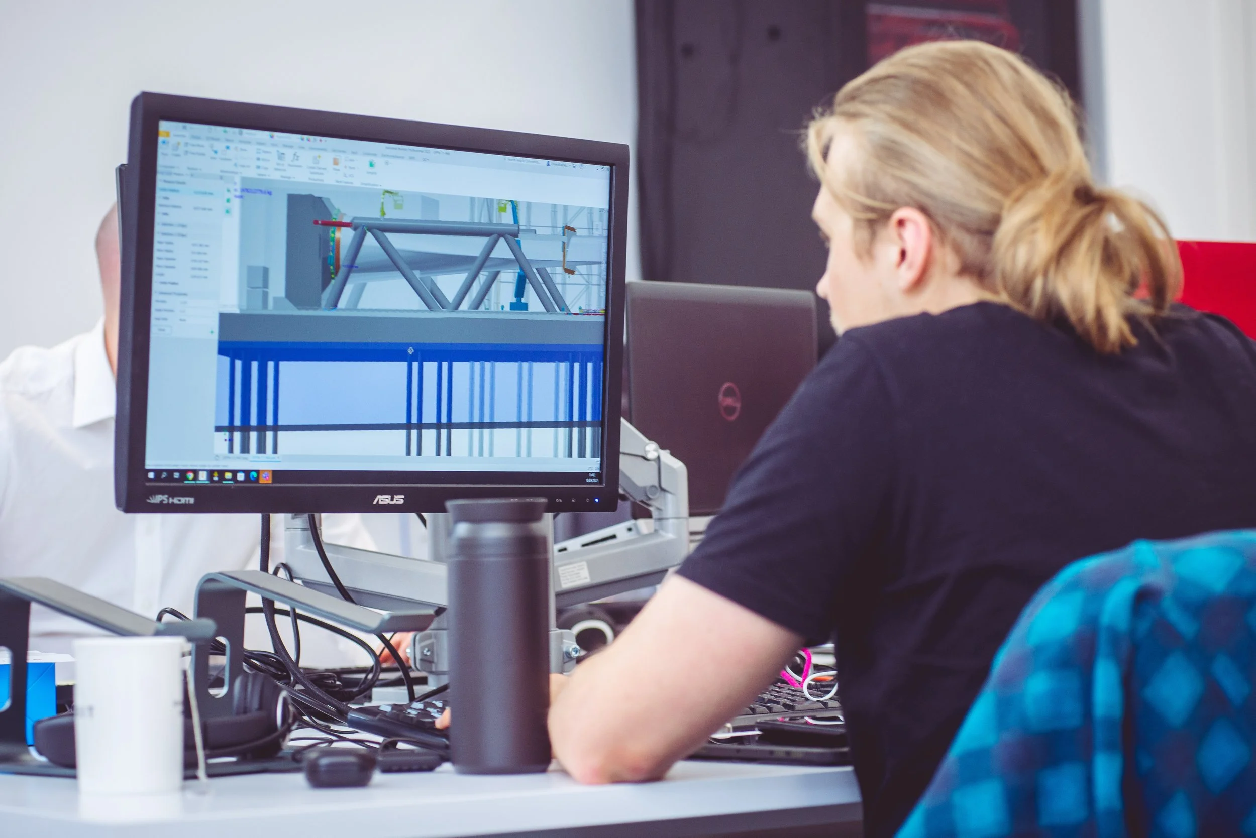 Osbit engineer designing offshore technology using CAD