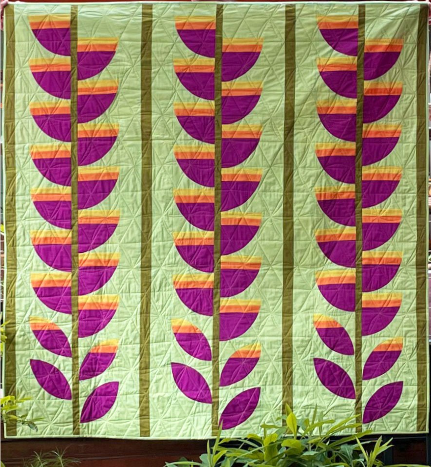 Heliconia Cover Quilt