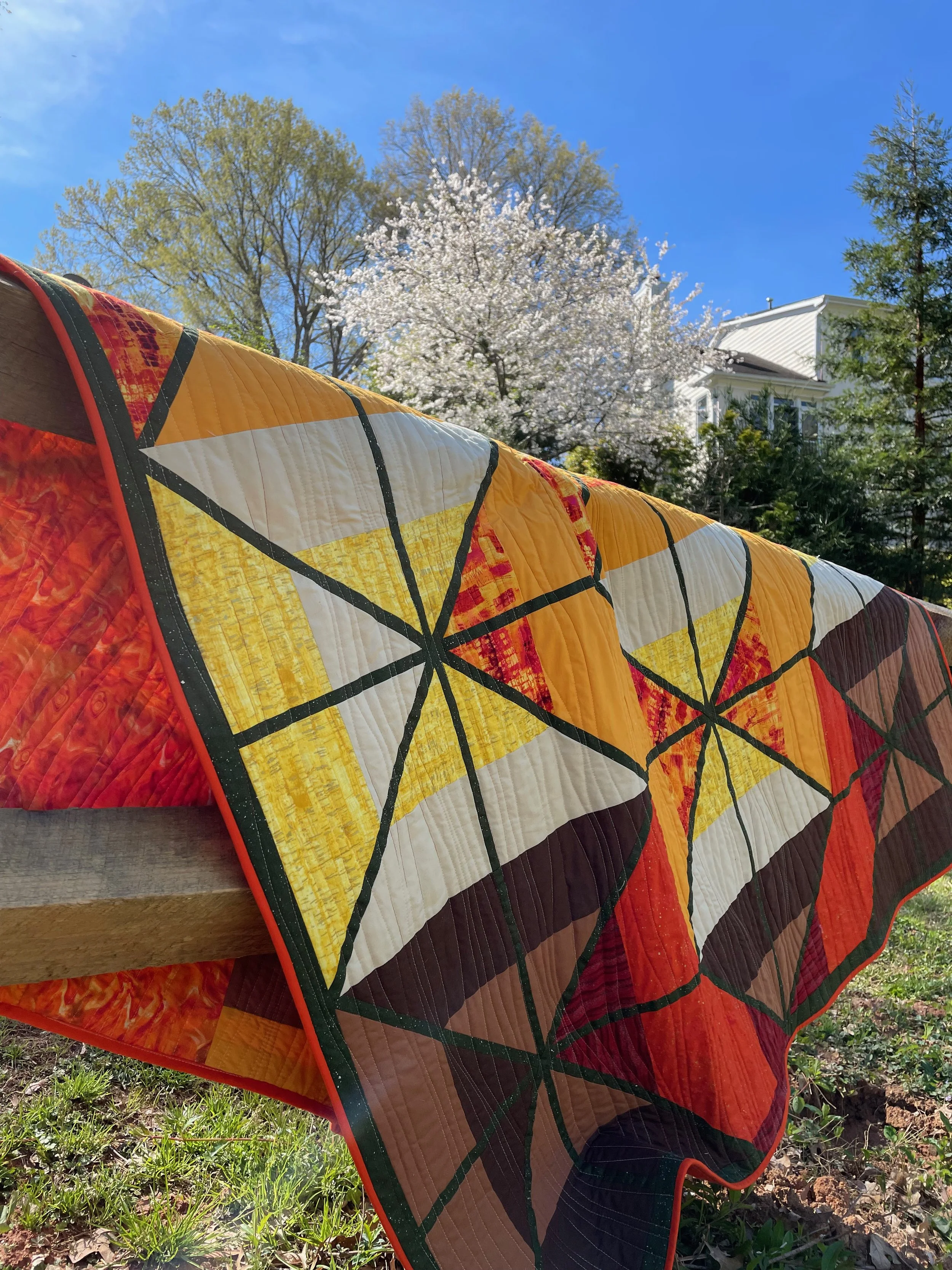 Cosmic Waterfall Quilt