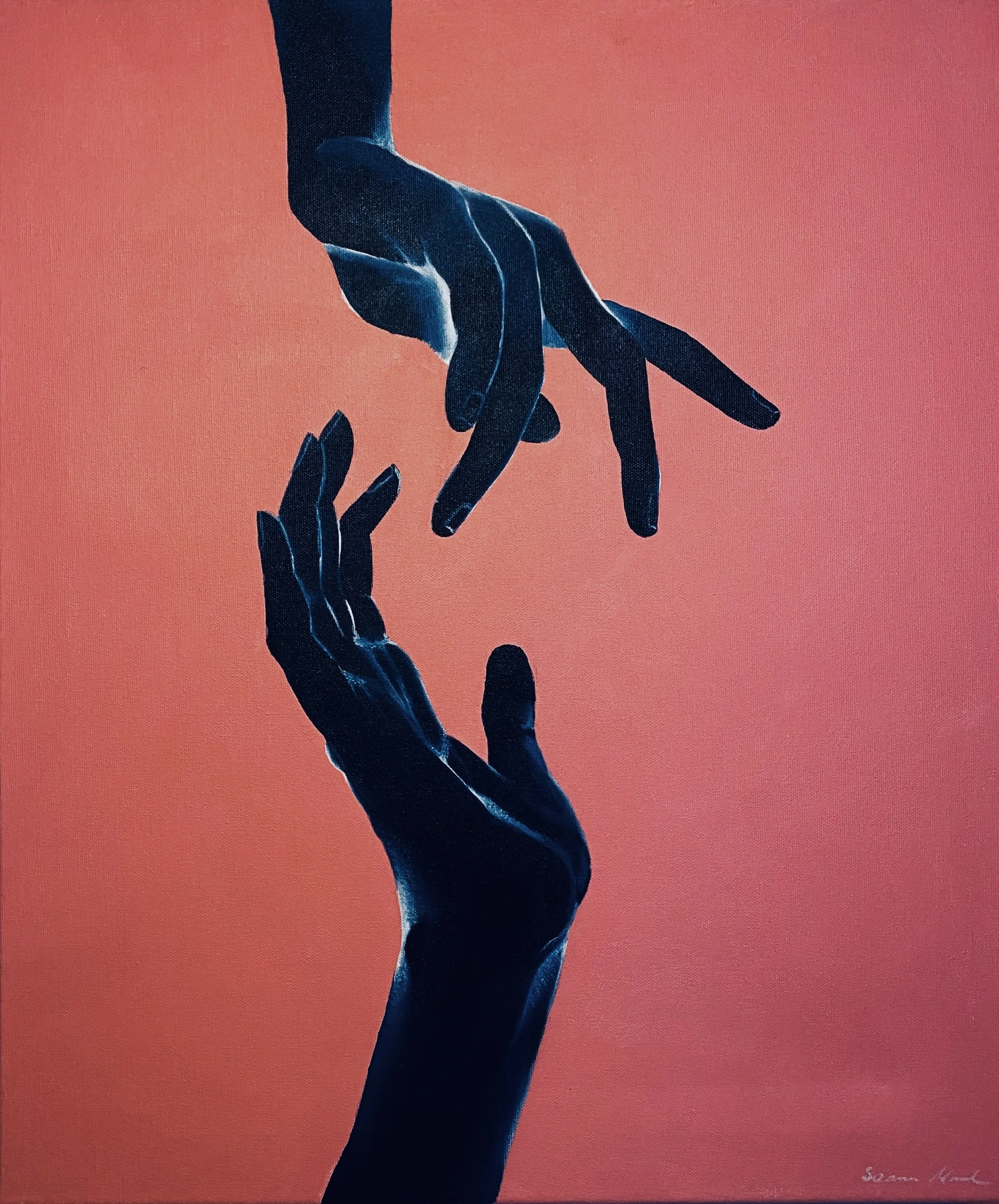 "Glimpse of Us" 50 x 60 cm, akryyli ja öljymaali, 200 €