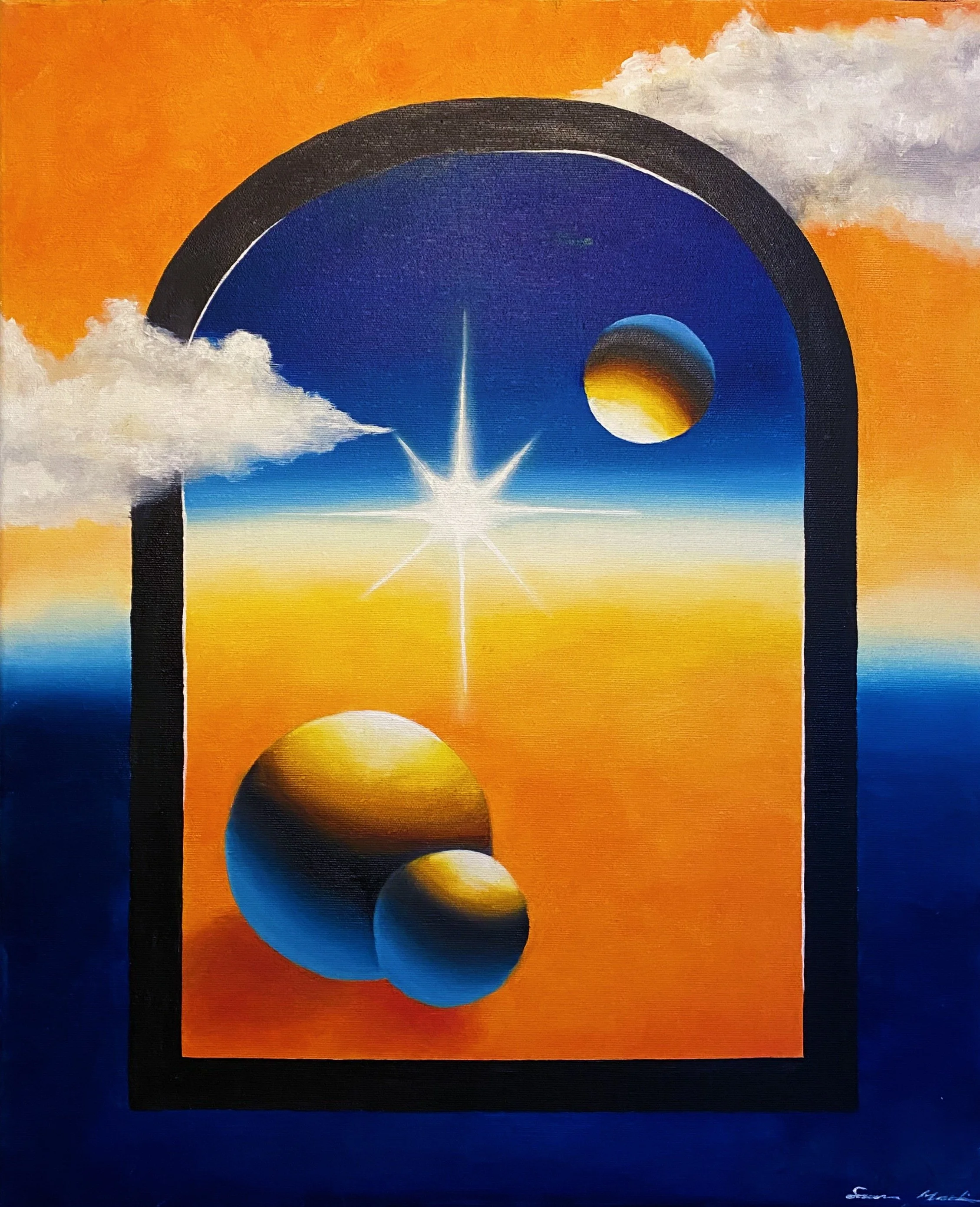 "Bliss" 50 x 60 cm, akryyli ja öljymaali, 300 € MYYTY