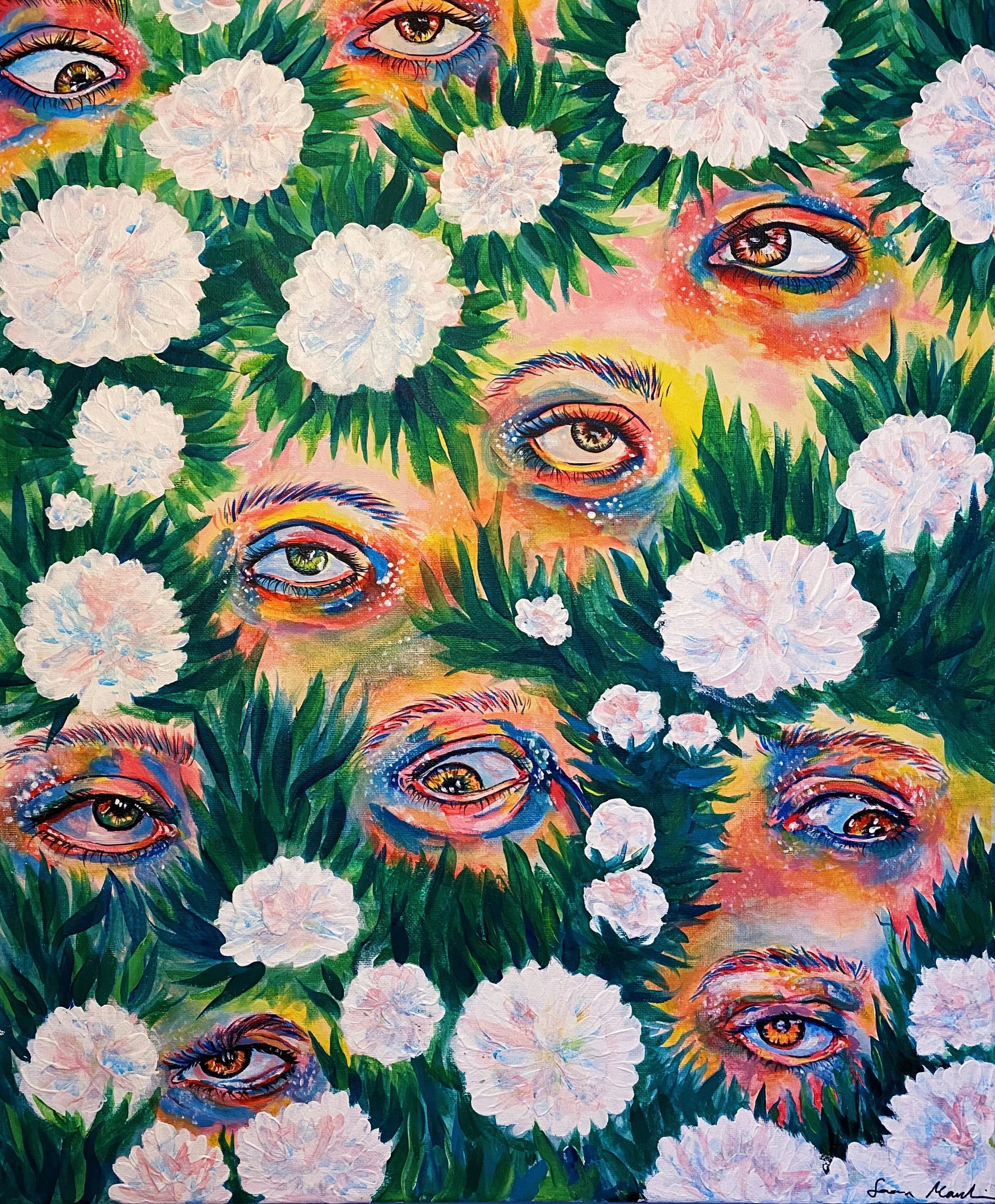"Mind Garden" 50 x 60 cm, akryyli, 400 €