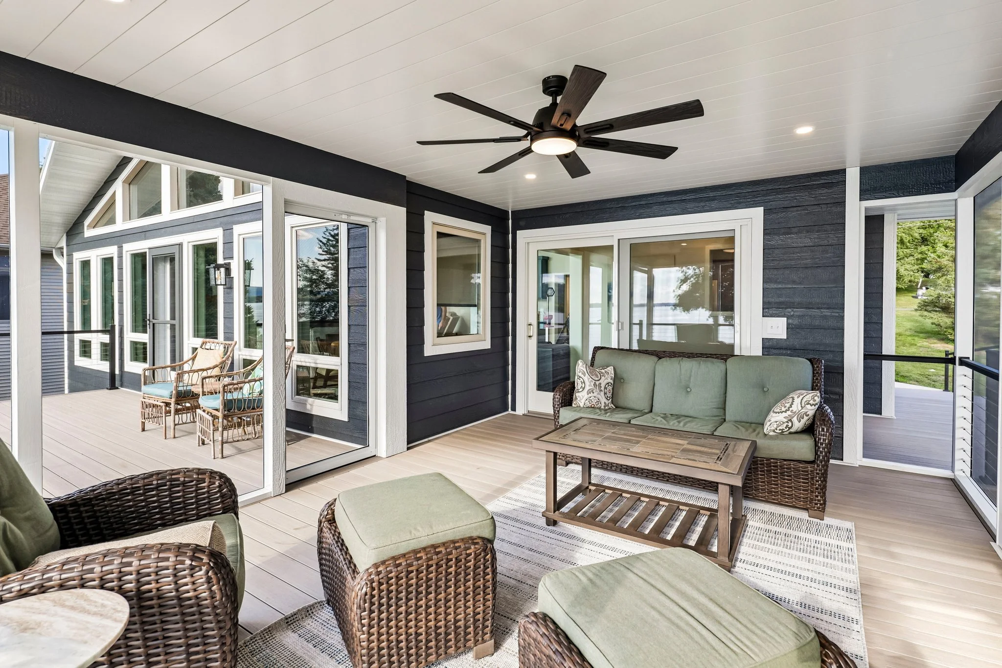 Brand-new three-season porch