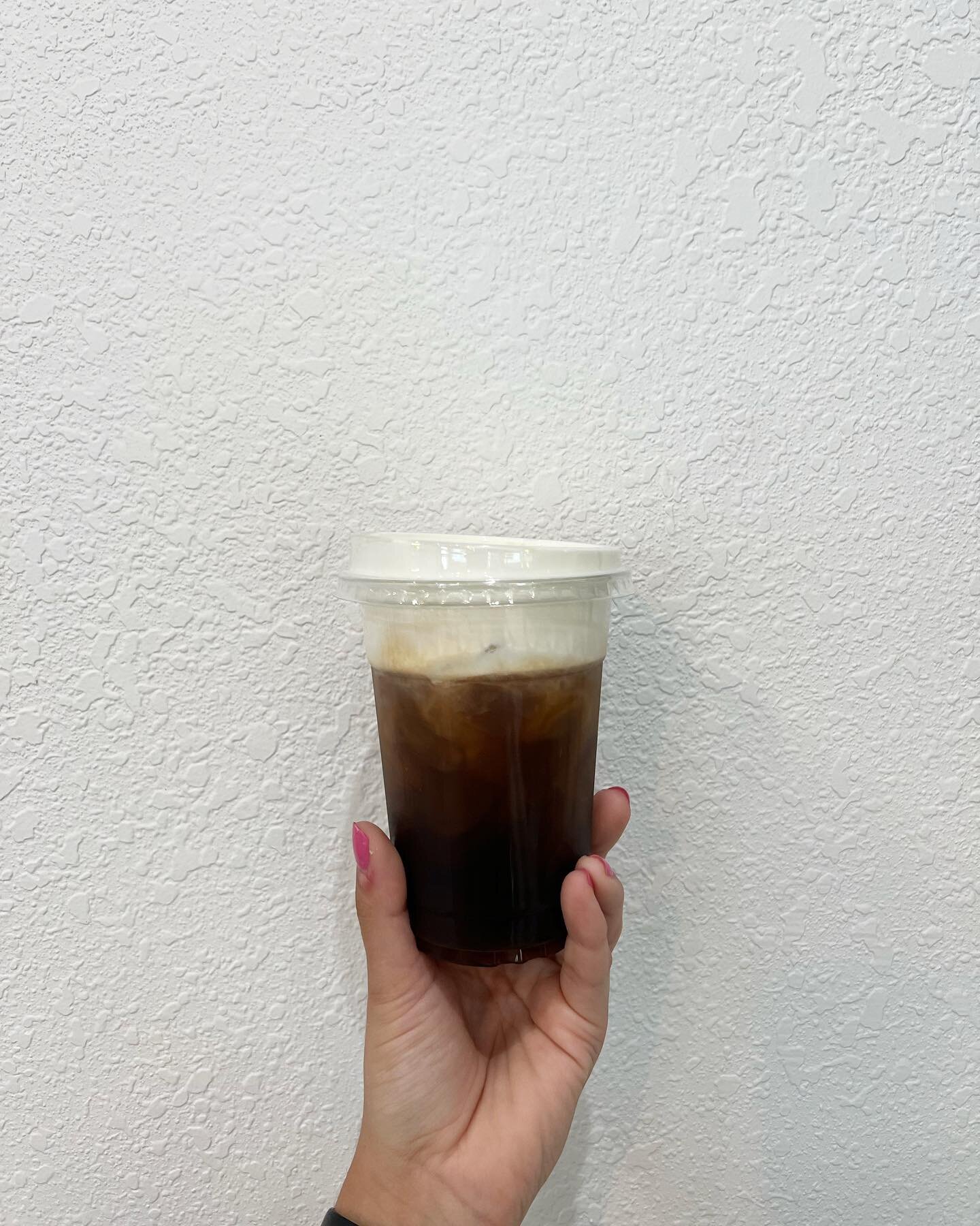 Today is a great day for some iced coffee w/ cold foam 💯 

Pictured: vanilla iced coffee with vanilla cold foam 

We're open until 8PM! Come see us!