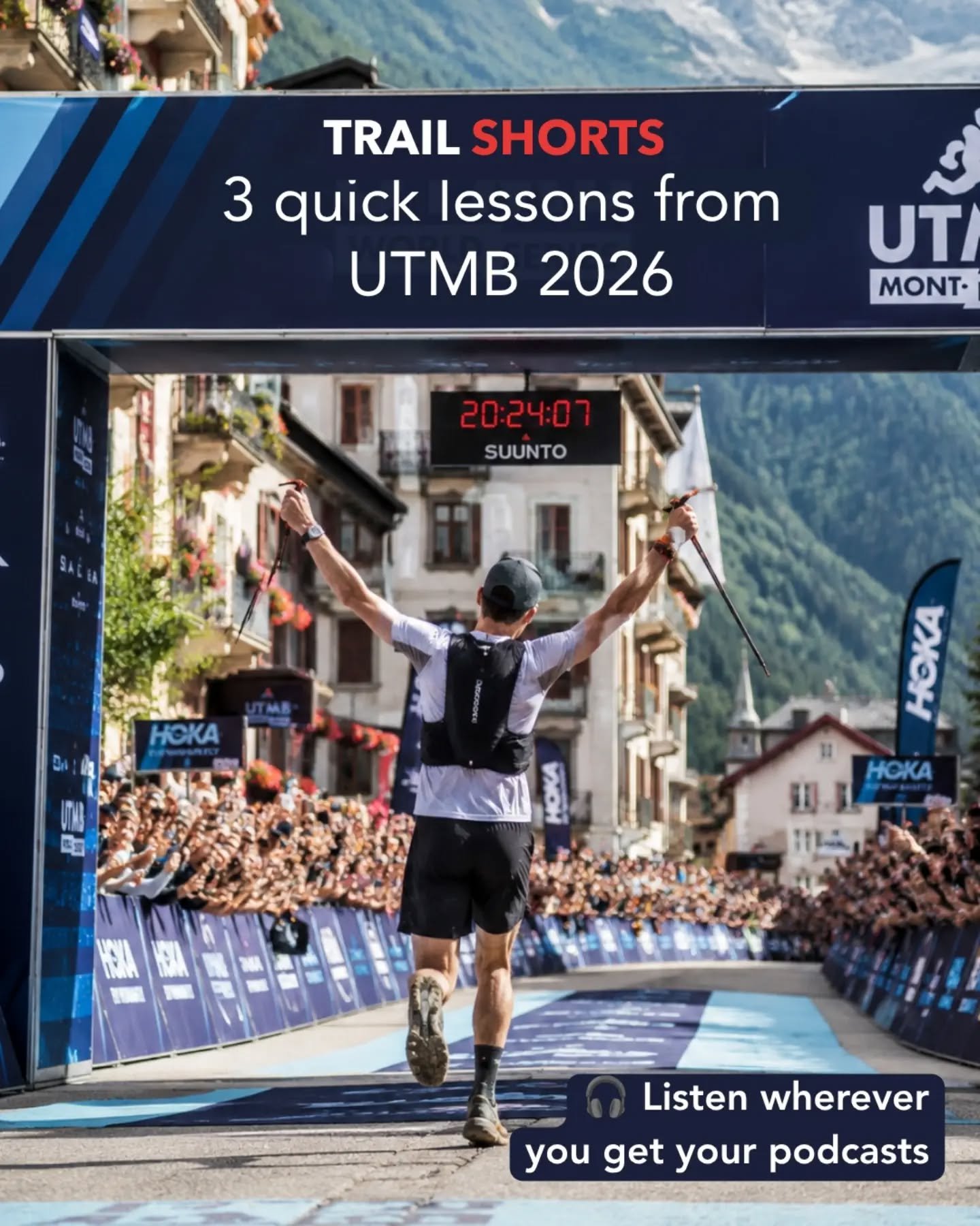 🎙️ New Trail Shorts: 3 Quick Lessons from UTMB 2026

Some incredible performances. Some brutal DNFs. And plenty for the rest of us to learn from.

In this episode, I pick out three things that stood out to me from UTMB week,  including Ben Dhiman&rs