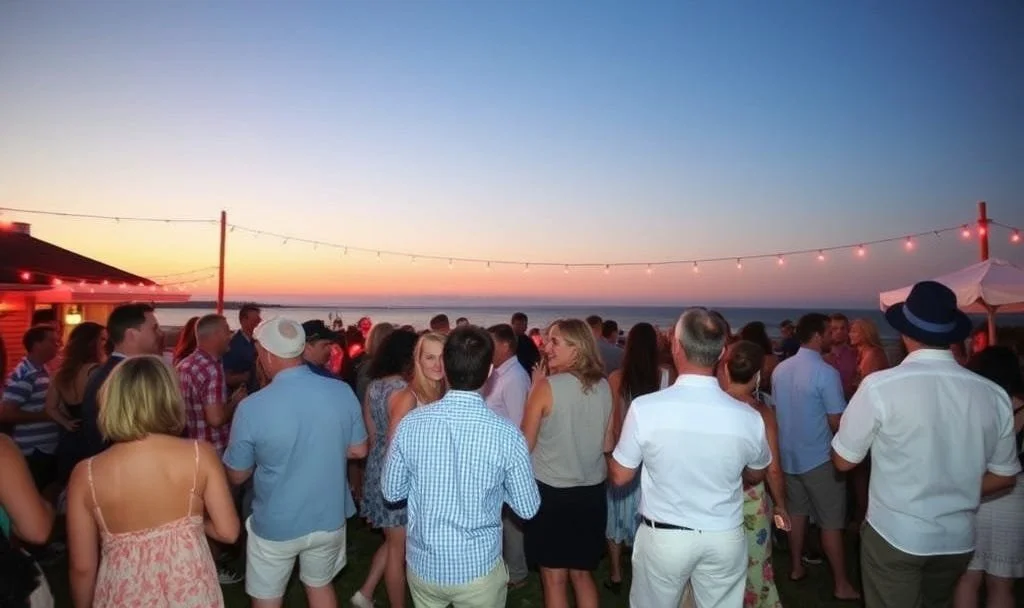Hamptons party scene