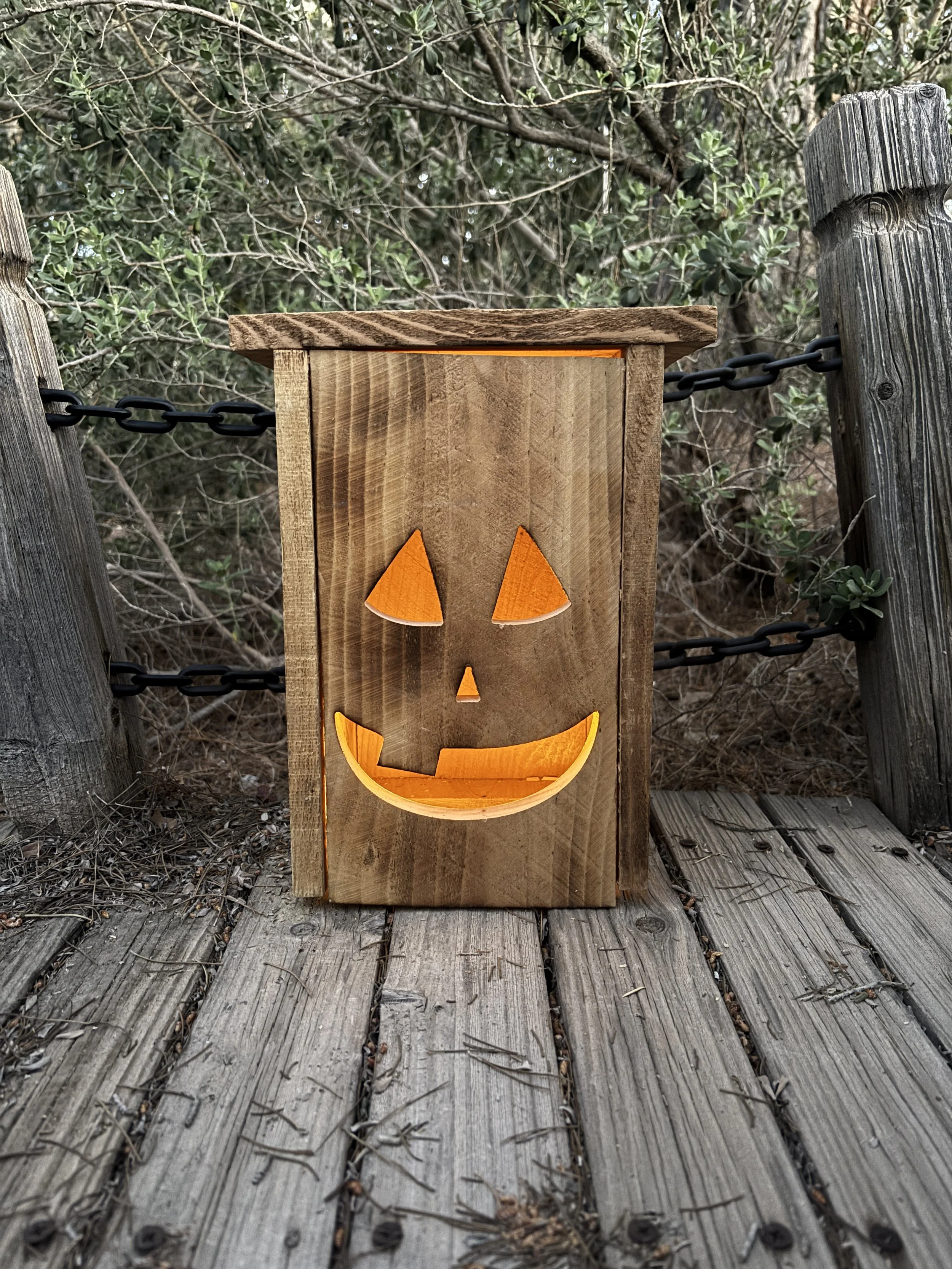 Hi, I’m Bubba! | Personalized Cedar Halloween Lantern